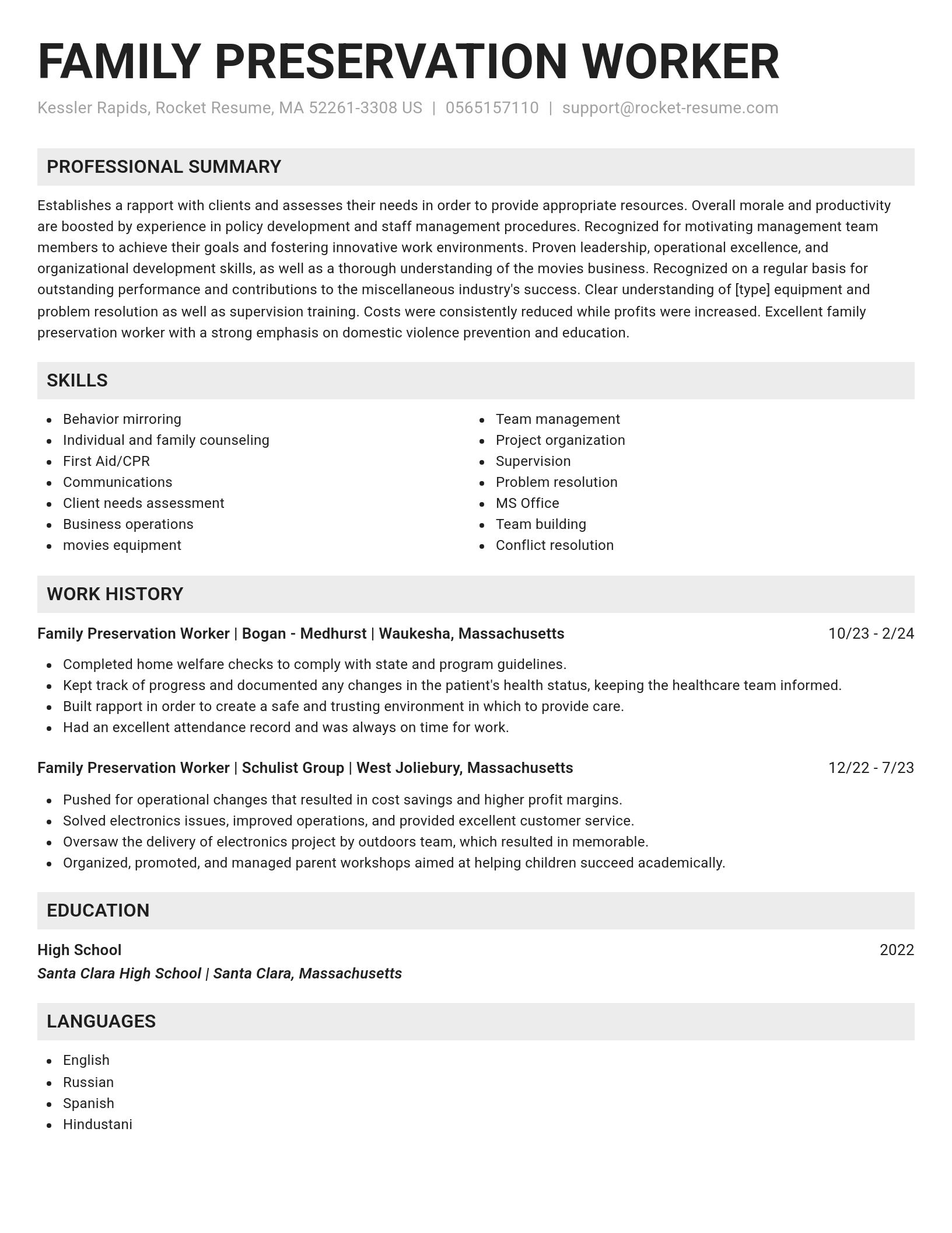 Genius resume template