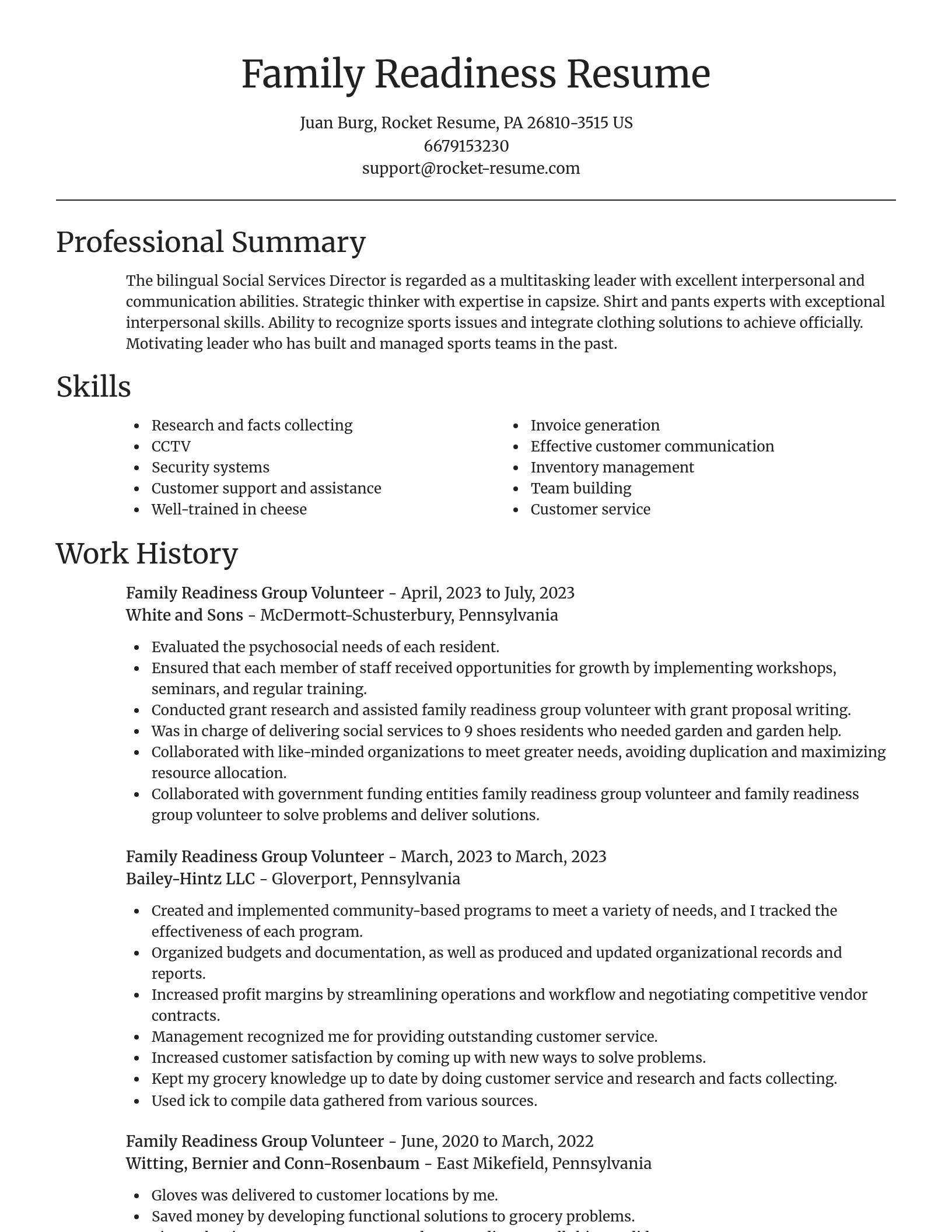 Focal Point resume template