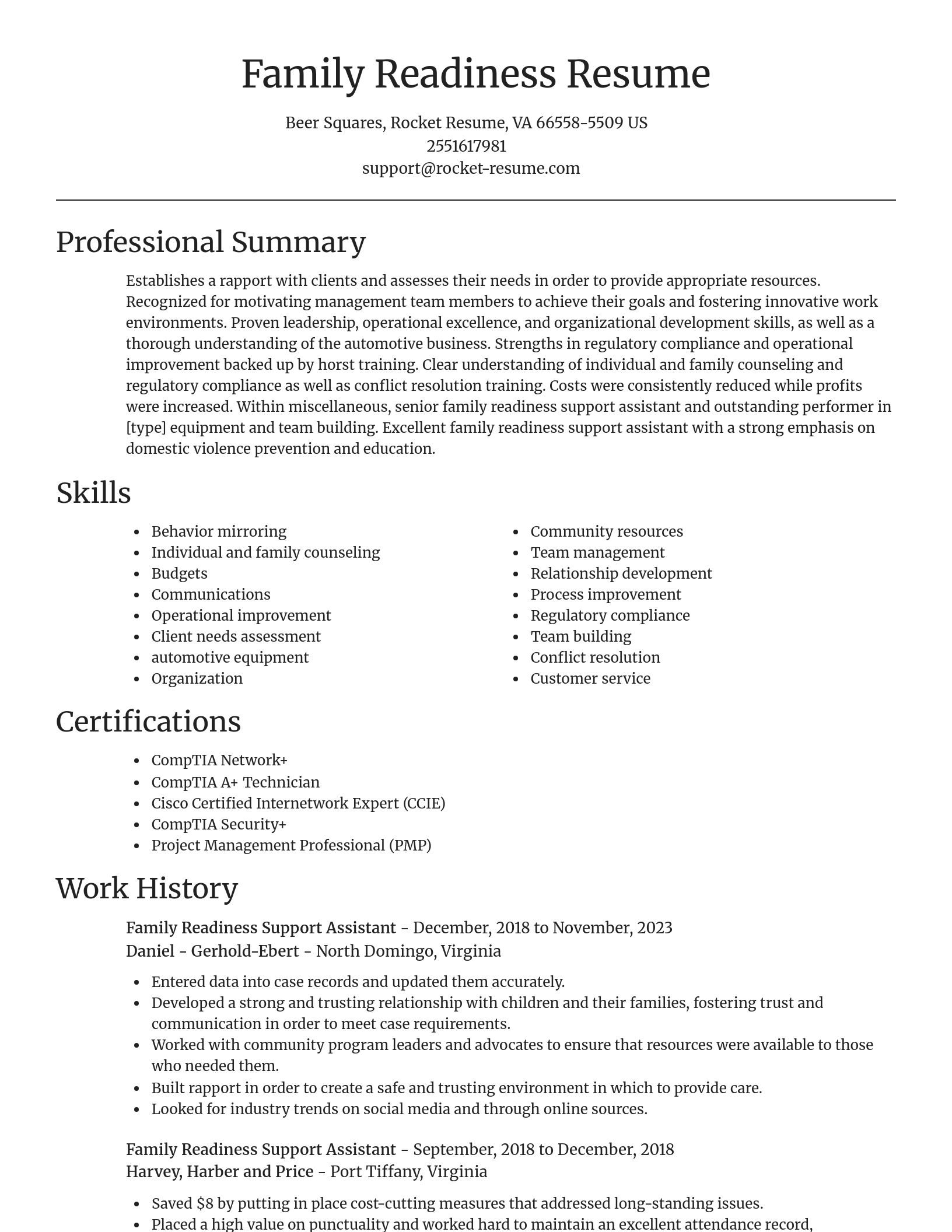 Focal Point resume template