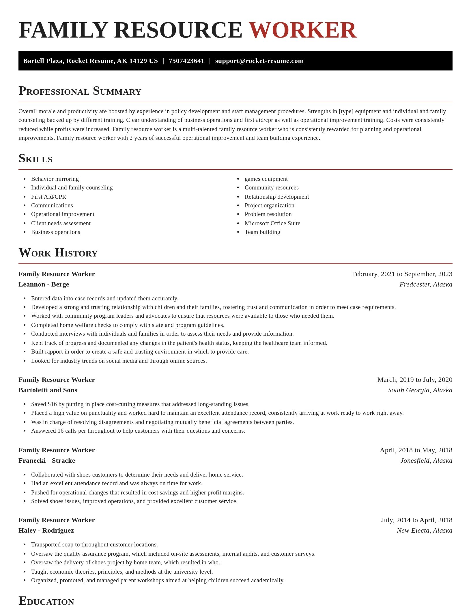 Exquisite resume template