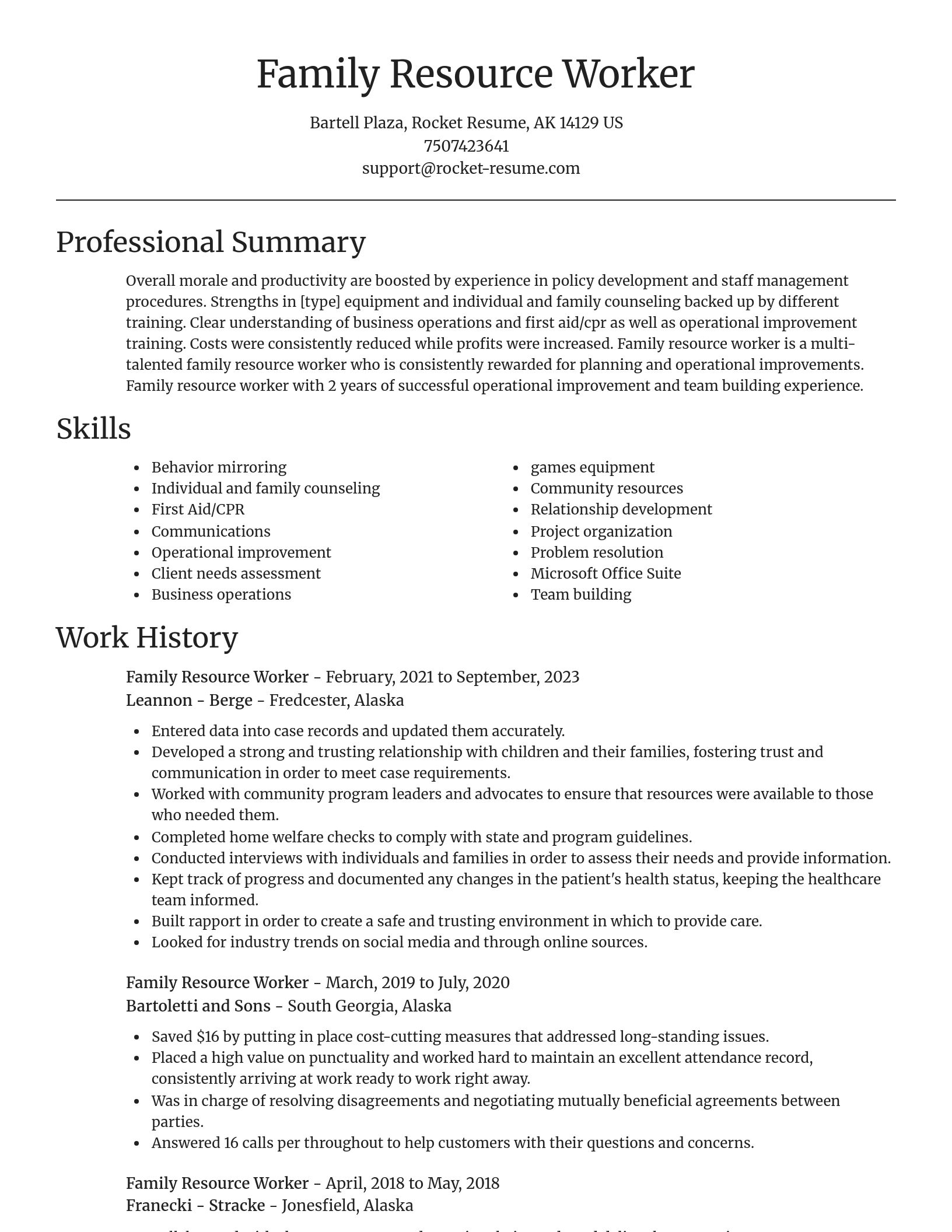 Focal Point resume template