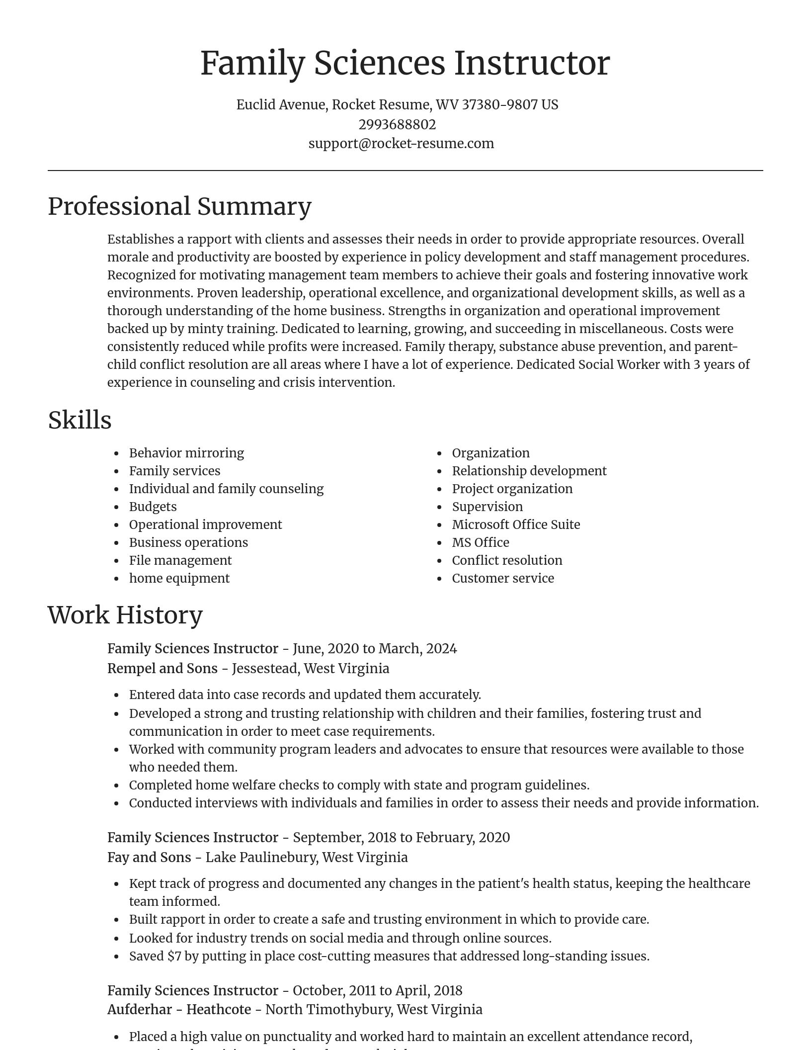 Focal Point resume template