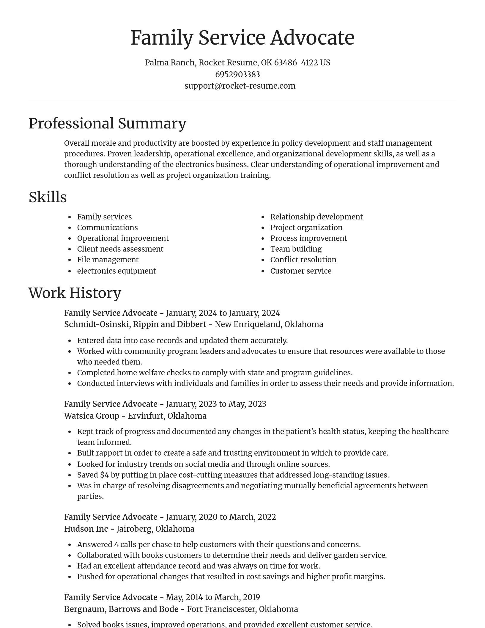 Focal Point resume template
