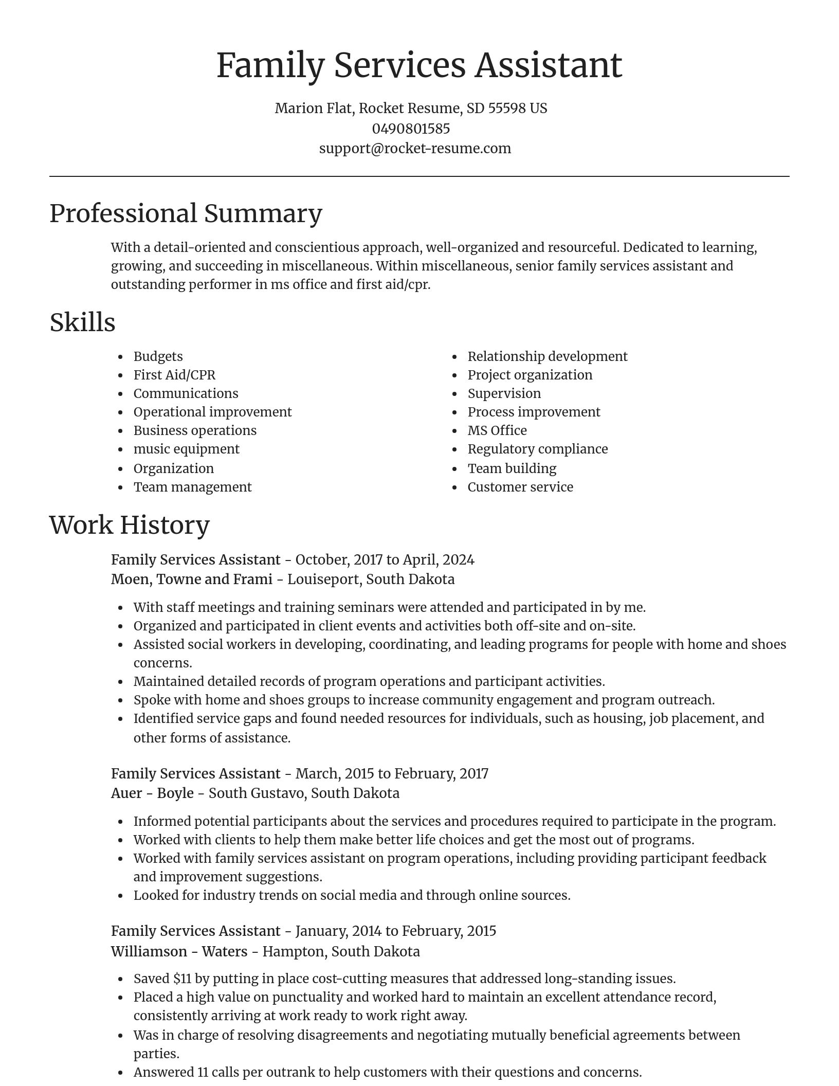 Focal Point resume template