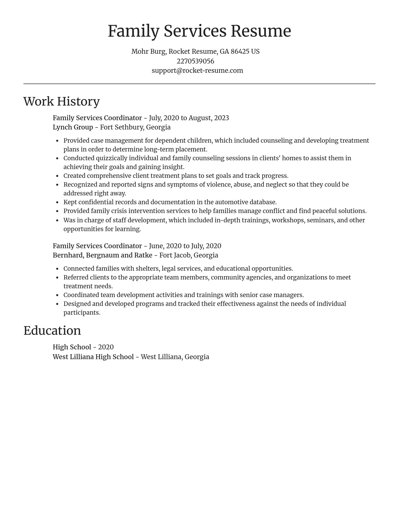 Focal Point resume template