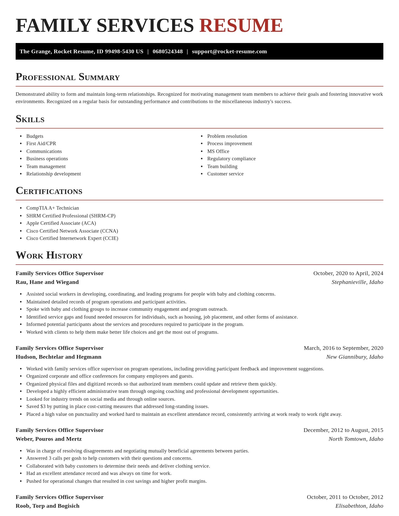 Exquisite resume template