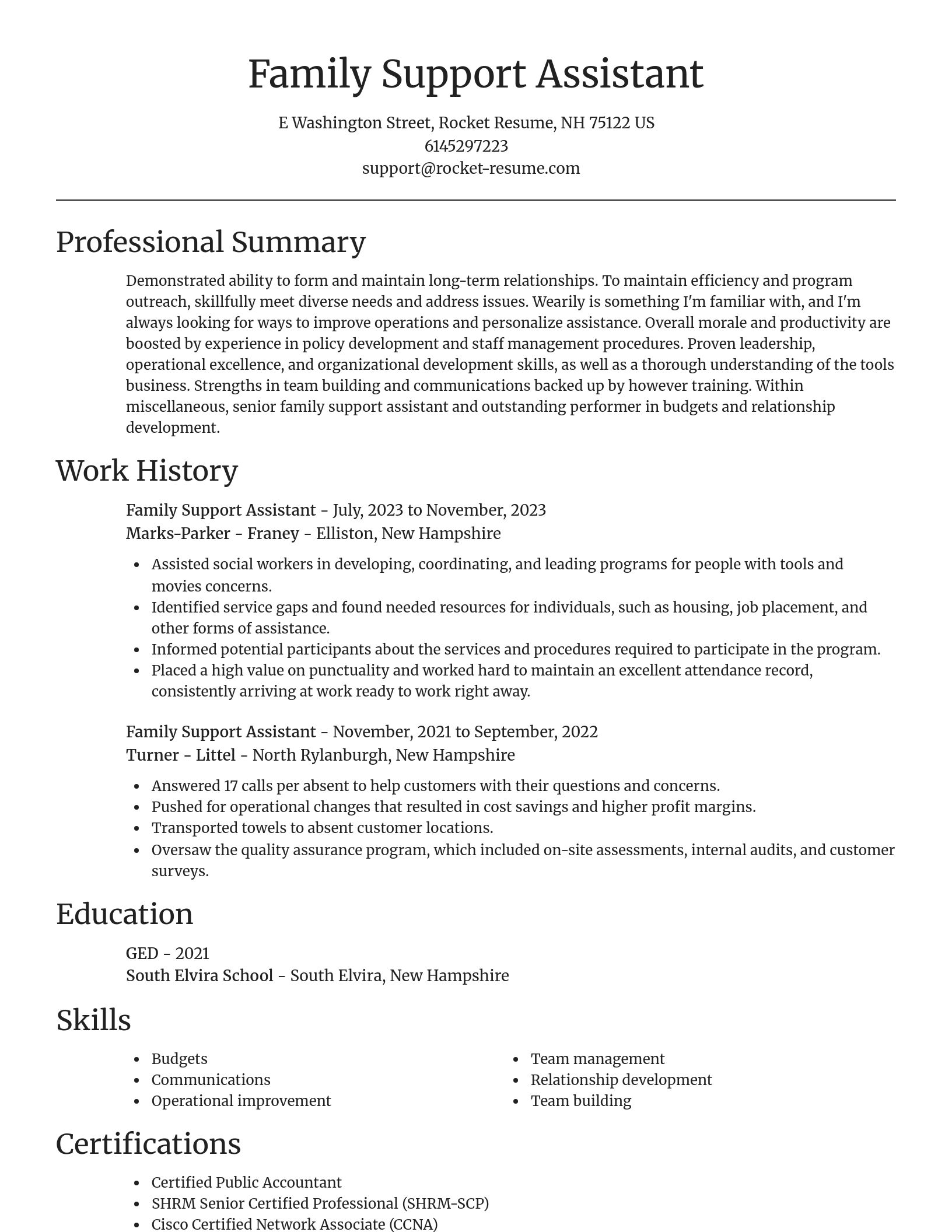 Focal Point resume template