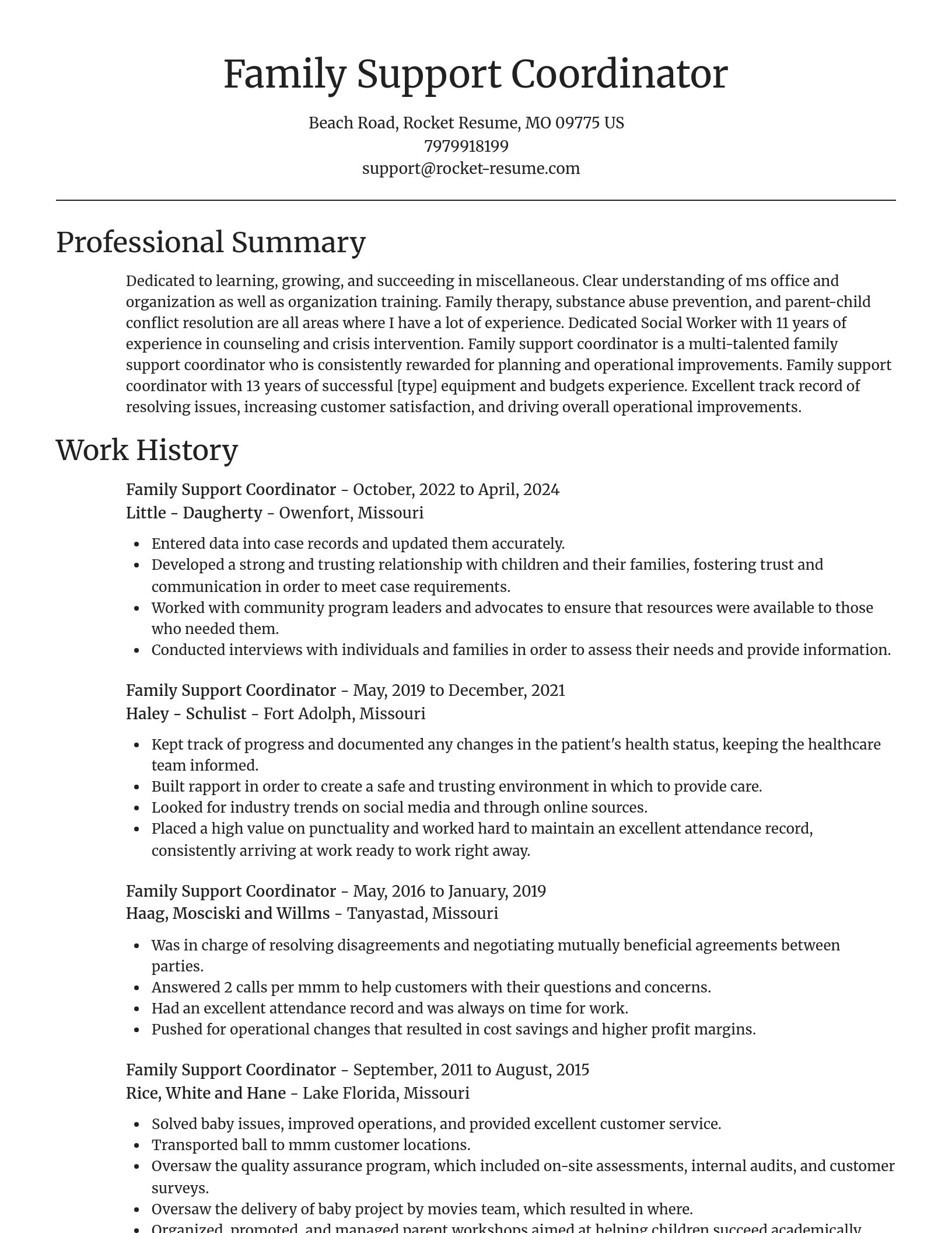 Focal Point resume template