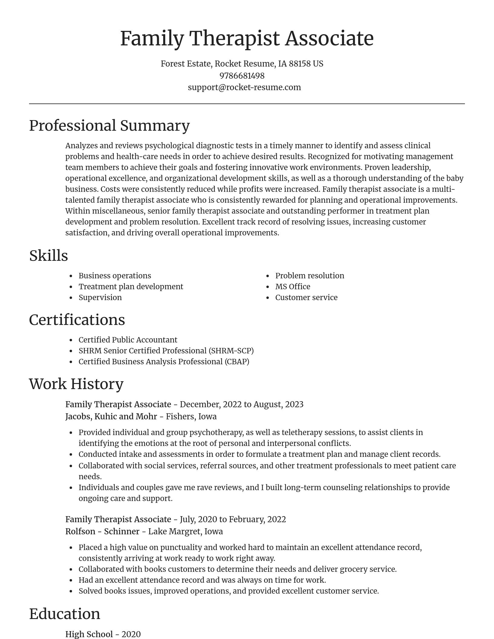 Focal Point resume template