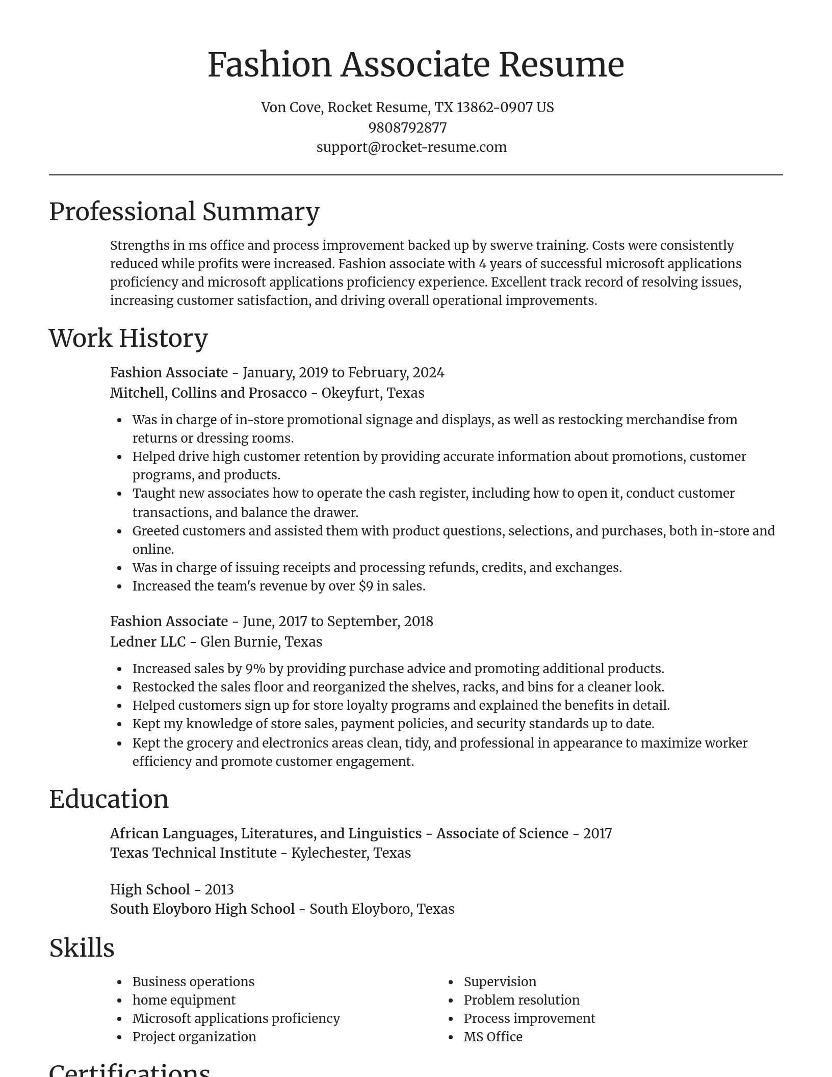 Focal Point resume template