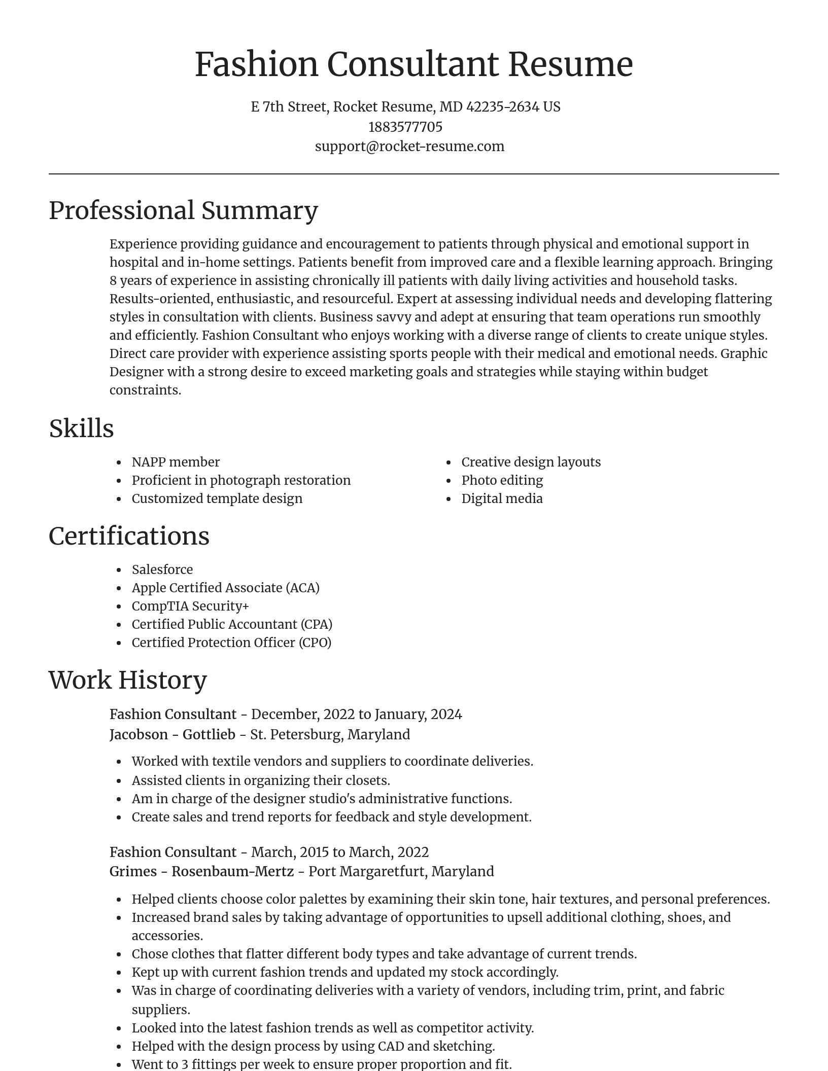 Focal Point resume template