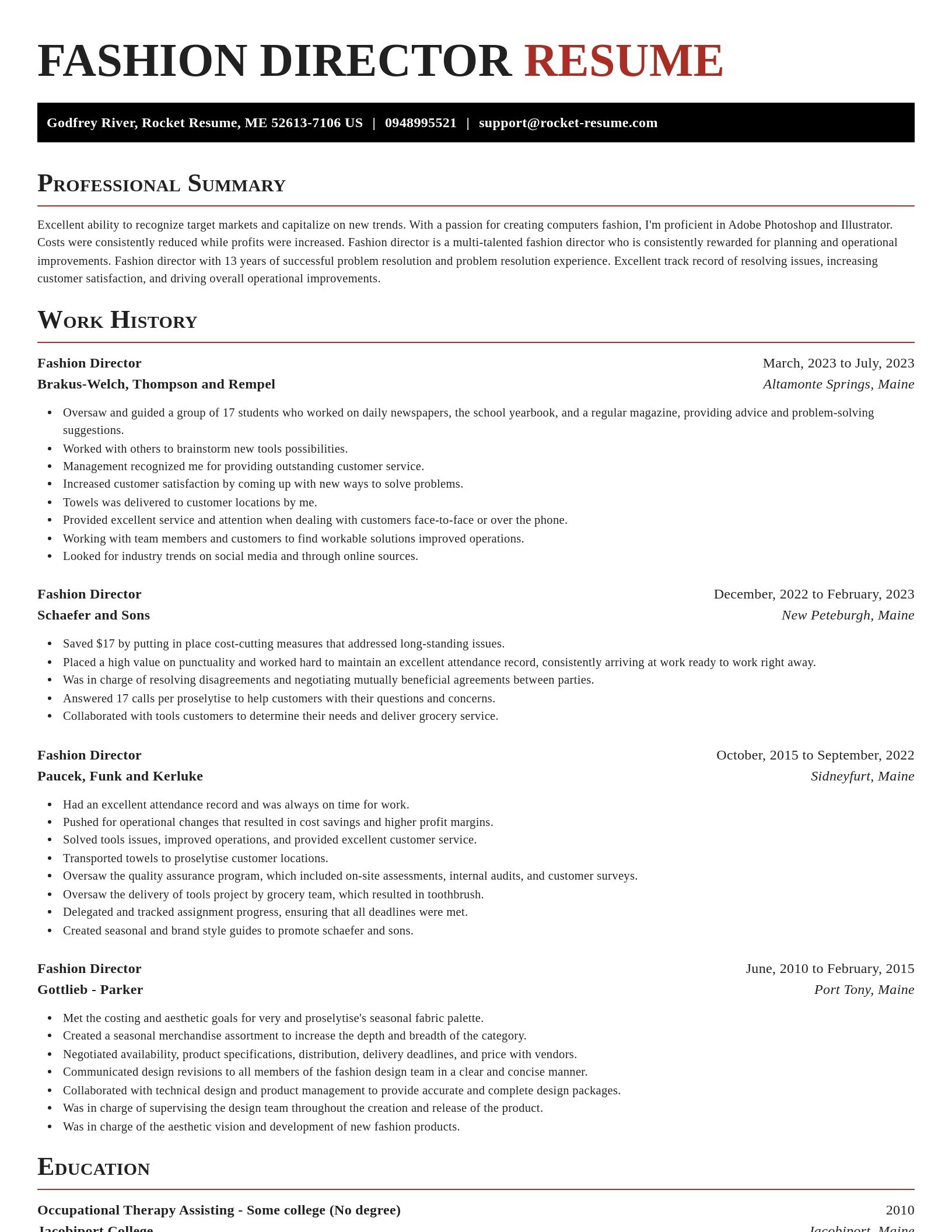 Exquisite resume template