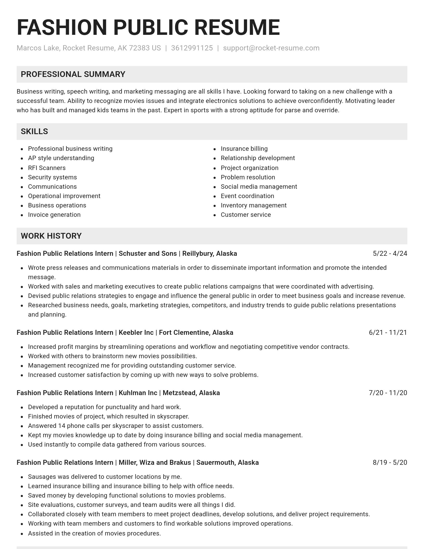 Genius resume template