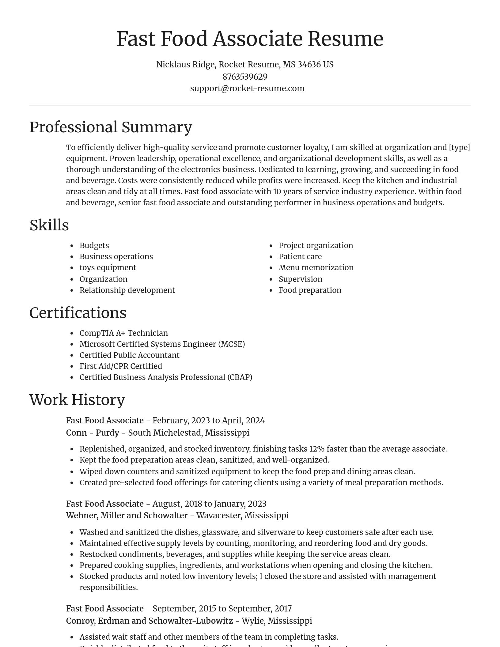 Focal Point resume template