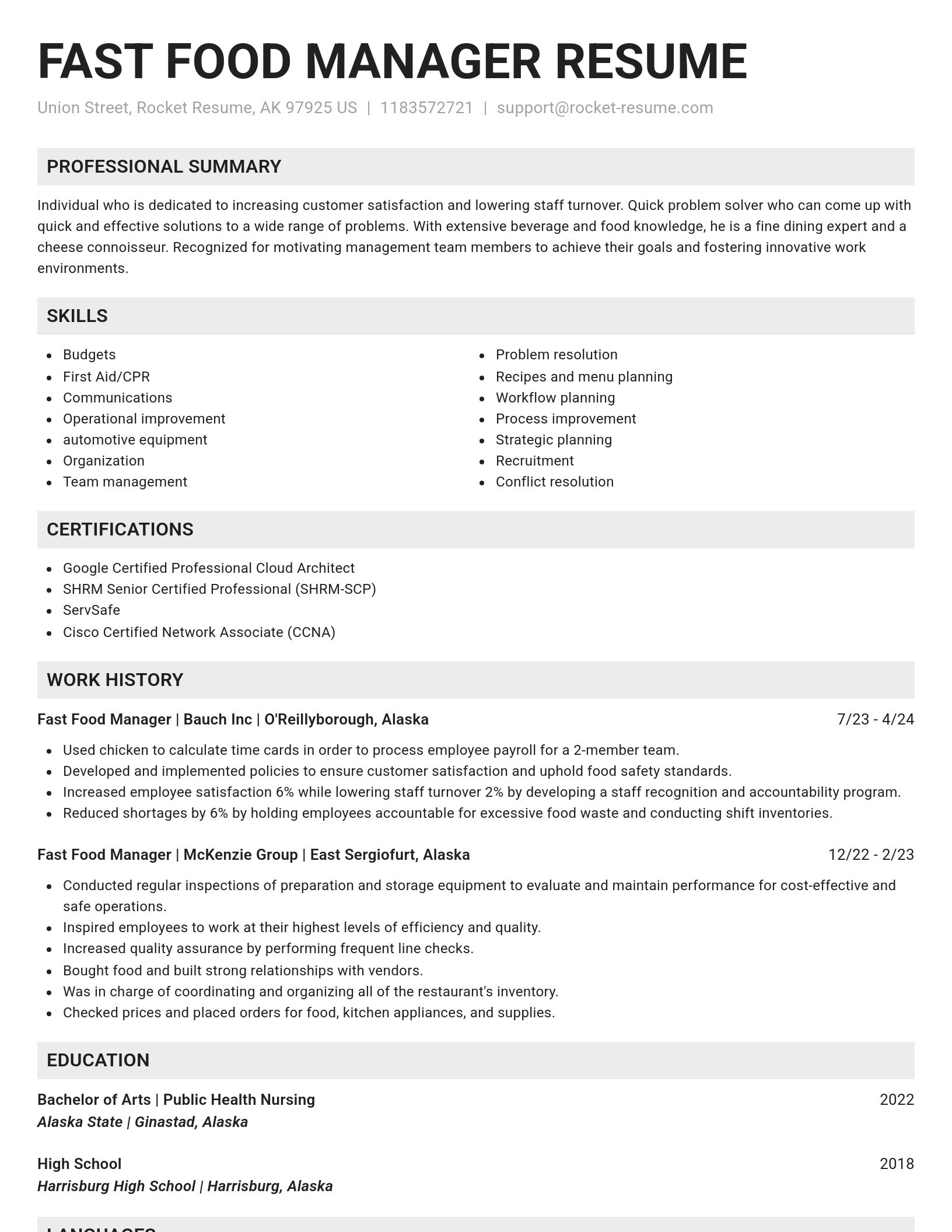 Genius resume template