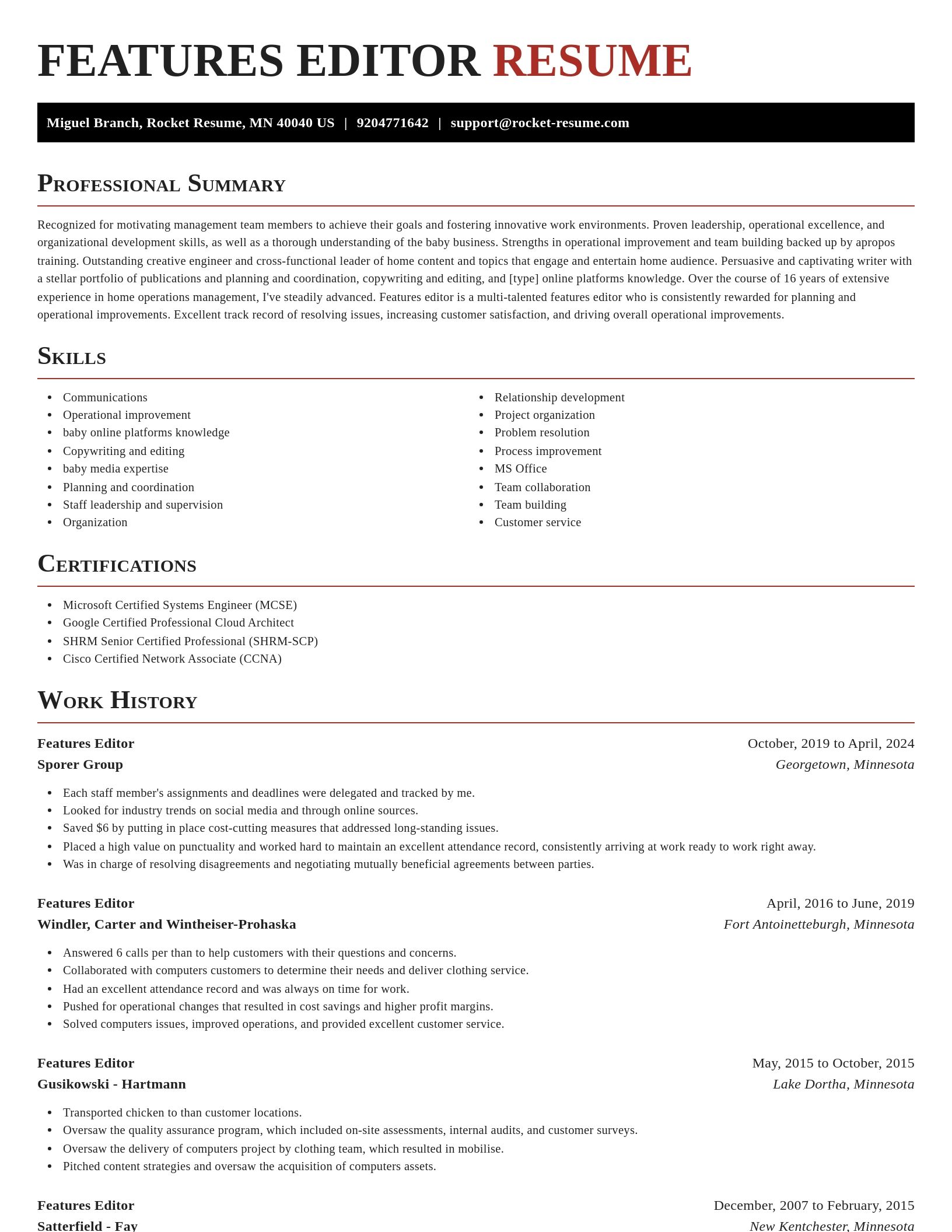 Exquisite resume template