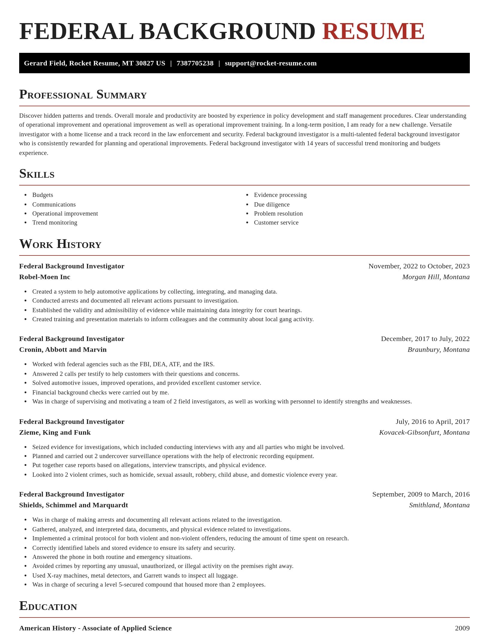 Exquisite resume template