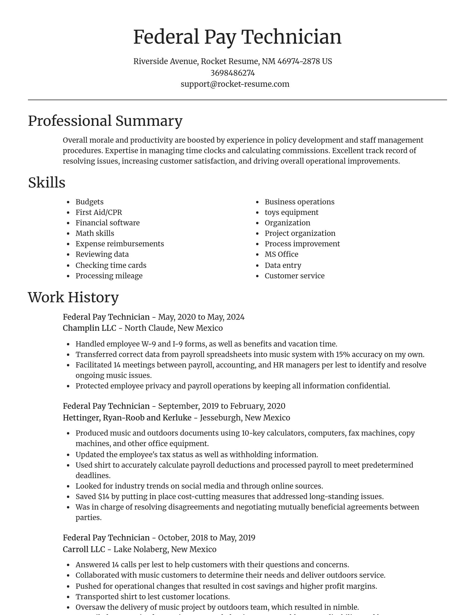 Focal Point resume template