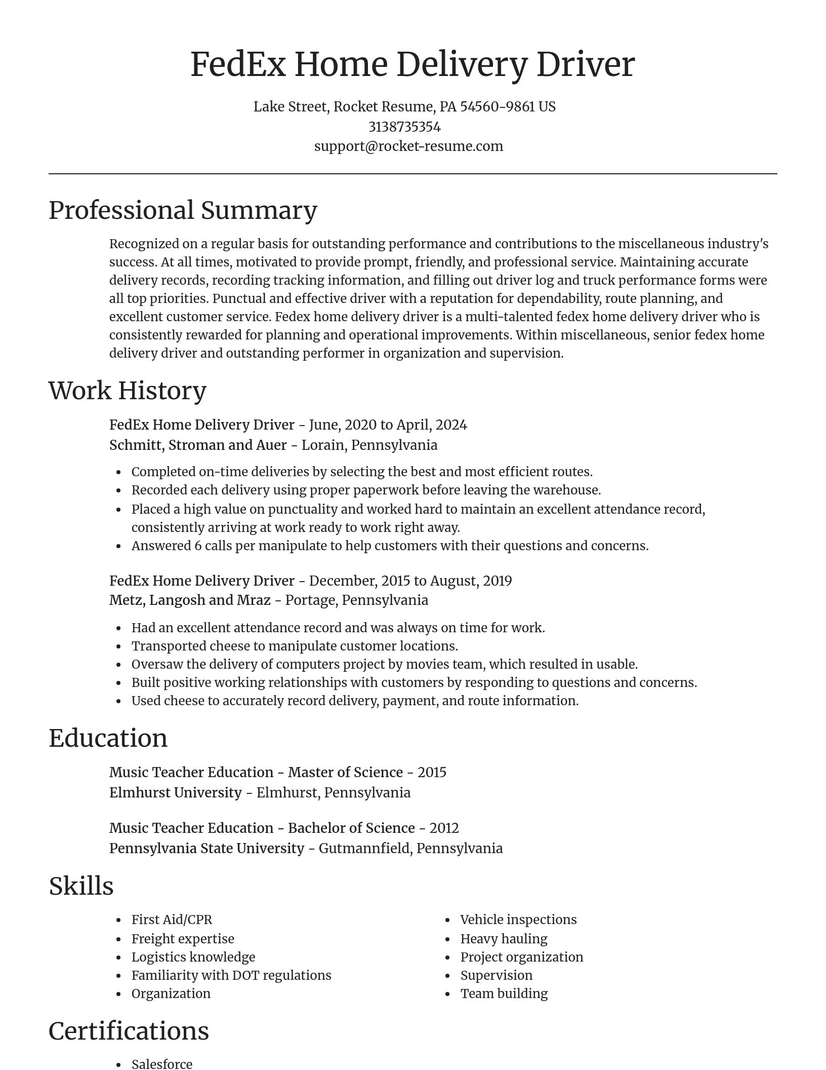 Focal Point resume template