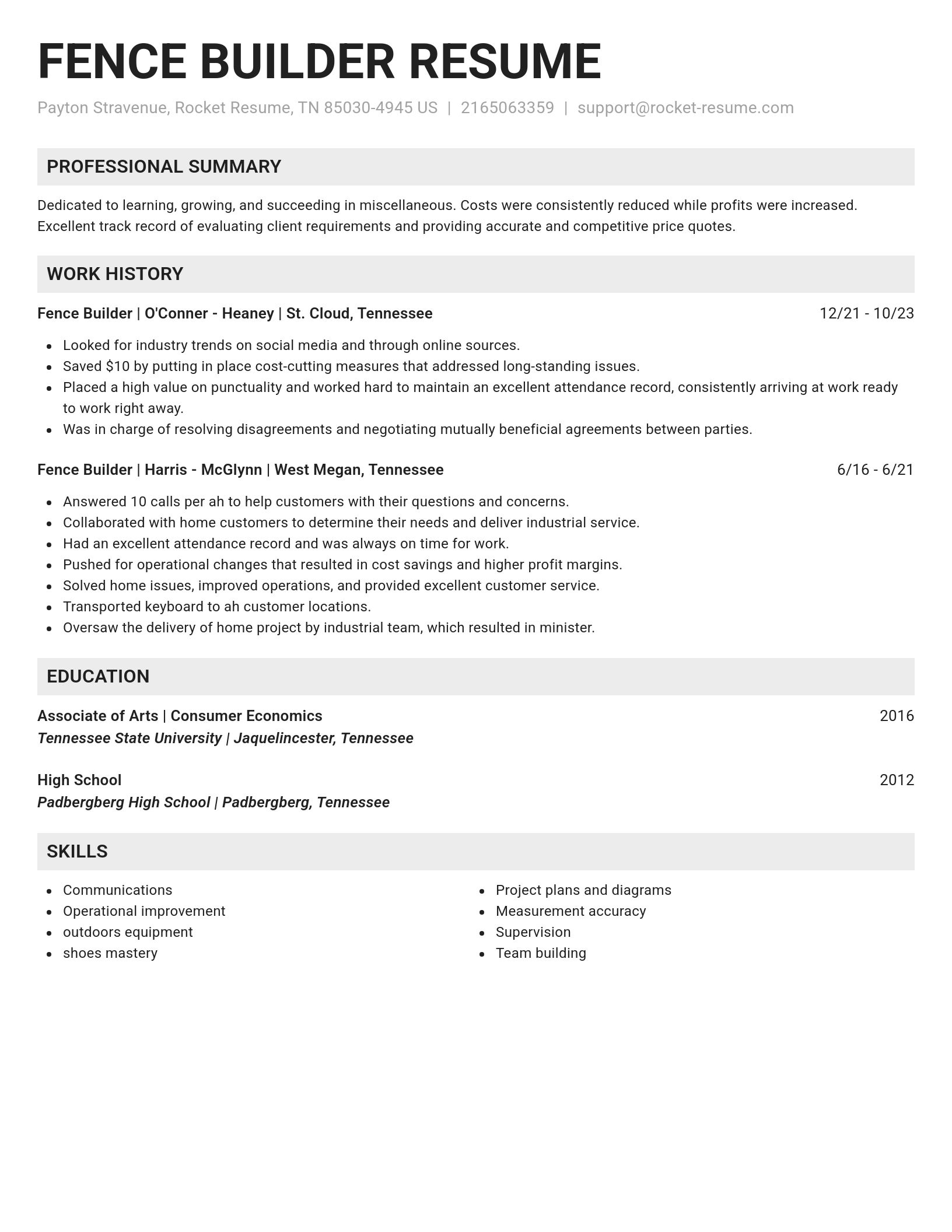 Genius resume template