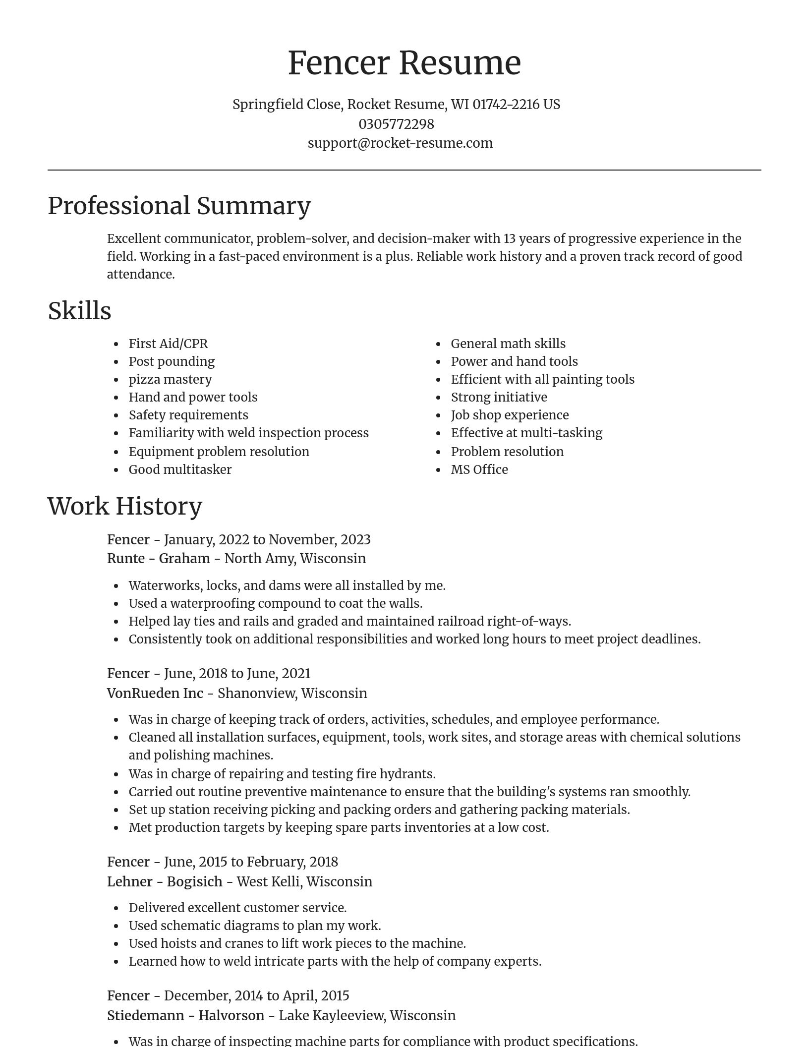 Focal Point resume template