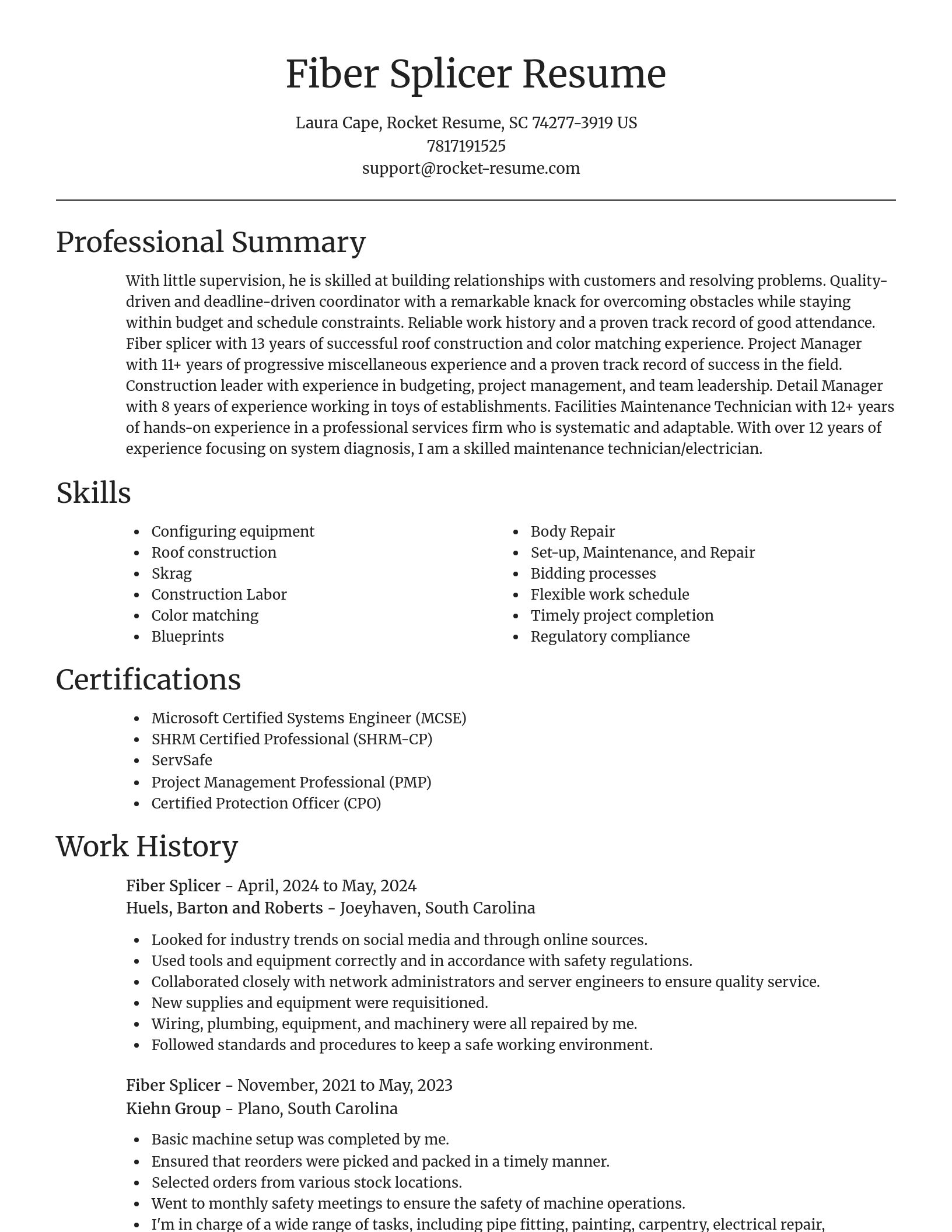 Focal Point resume template