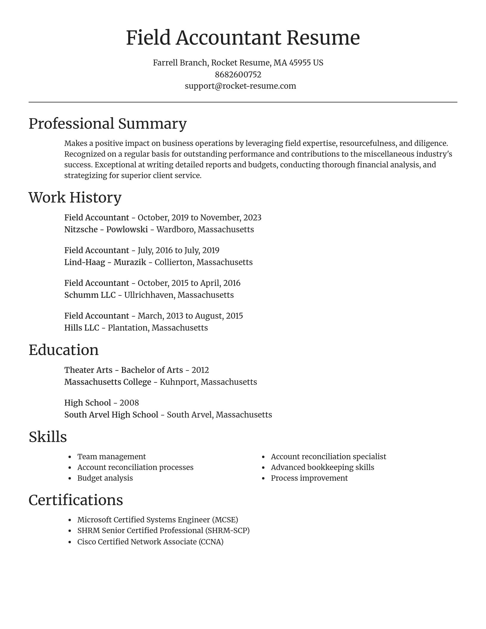 Focal Point resume template