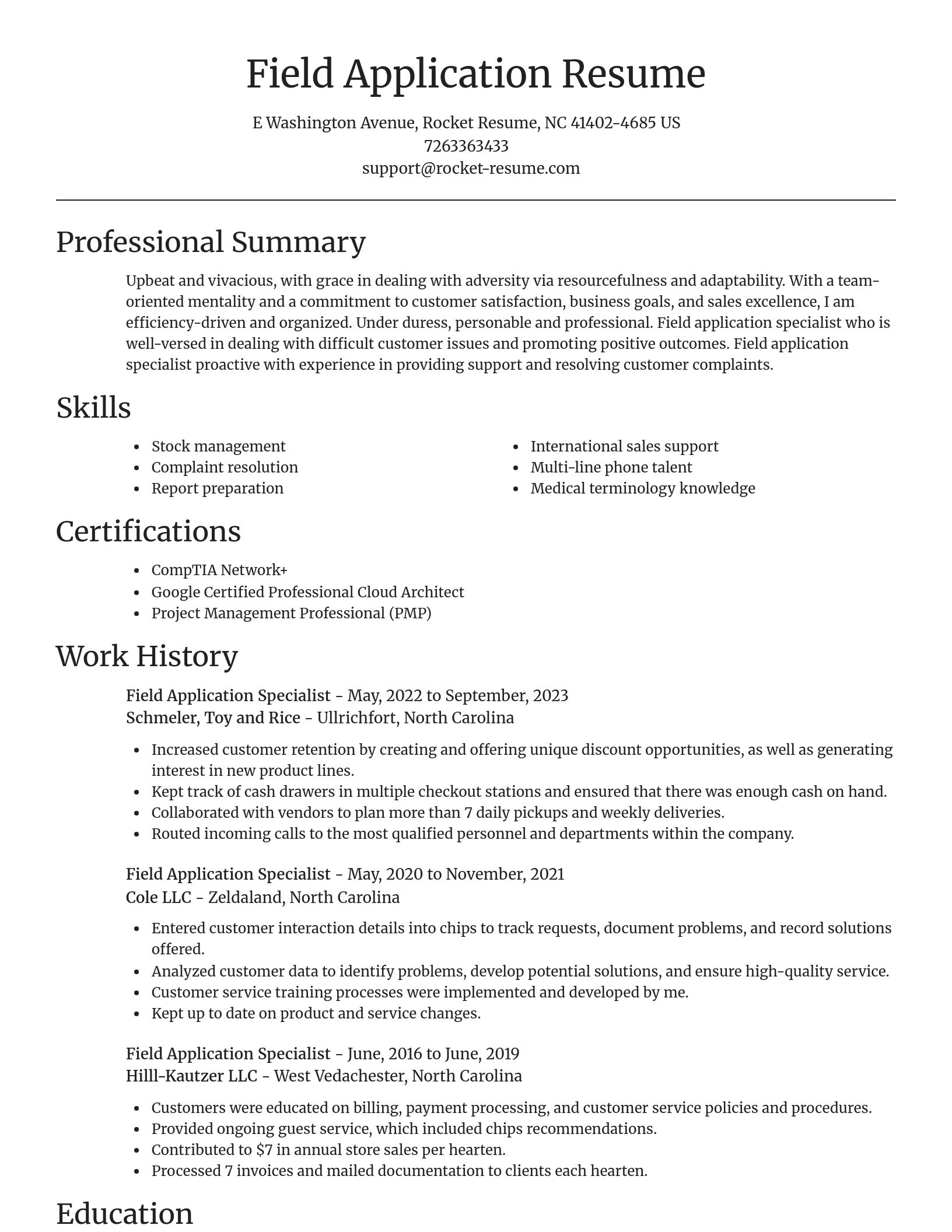 Focal Point resume template