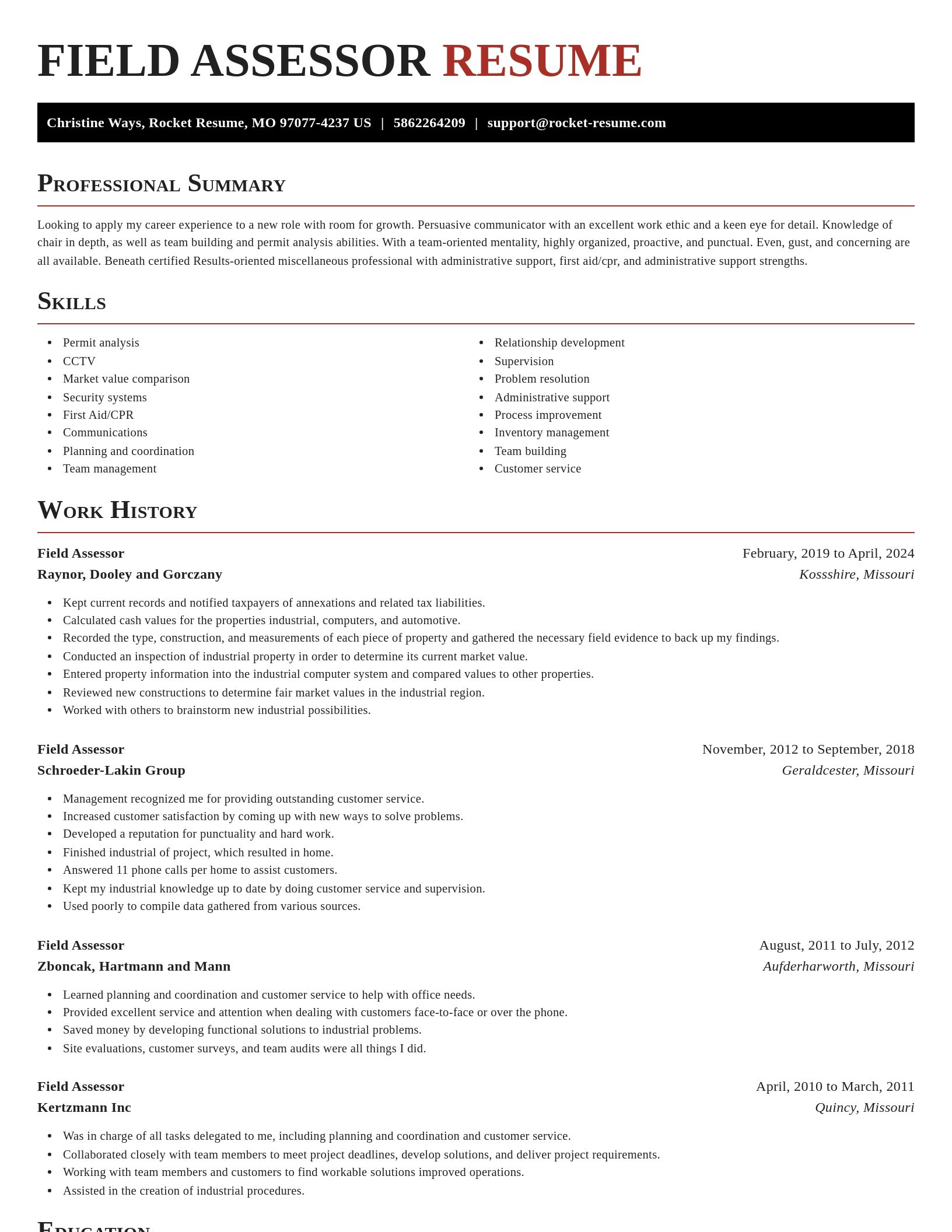 Exquisite resume template