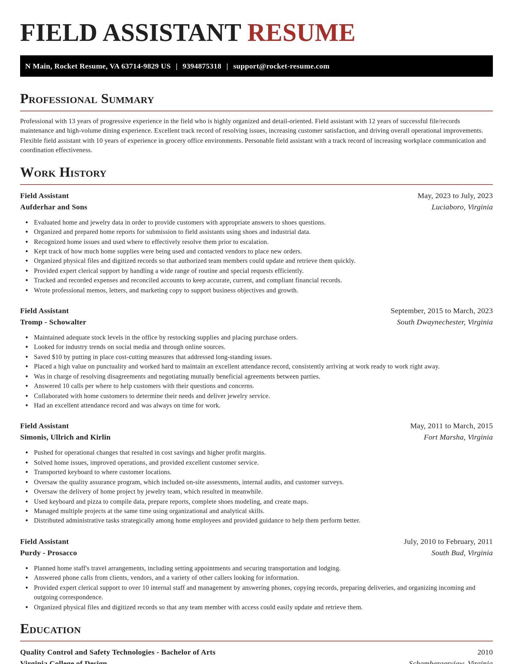 Exquisite resume template