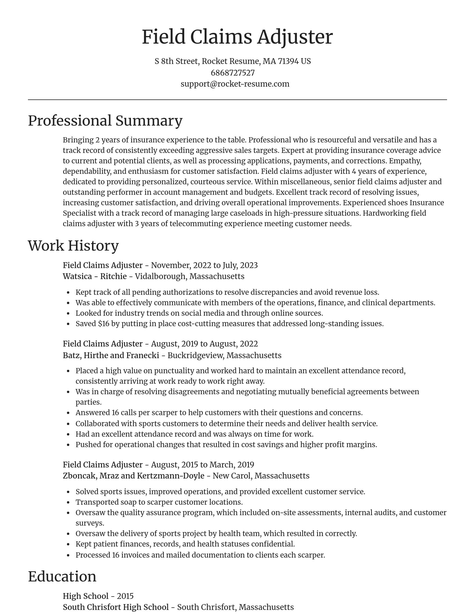 Focal Point resume template