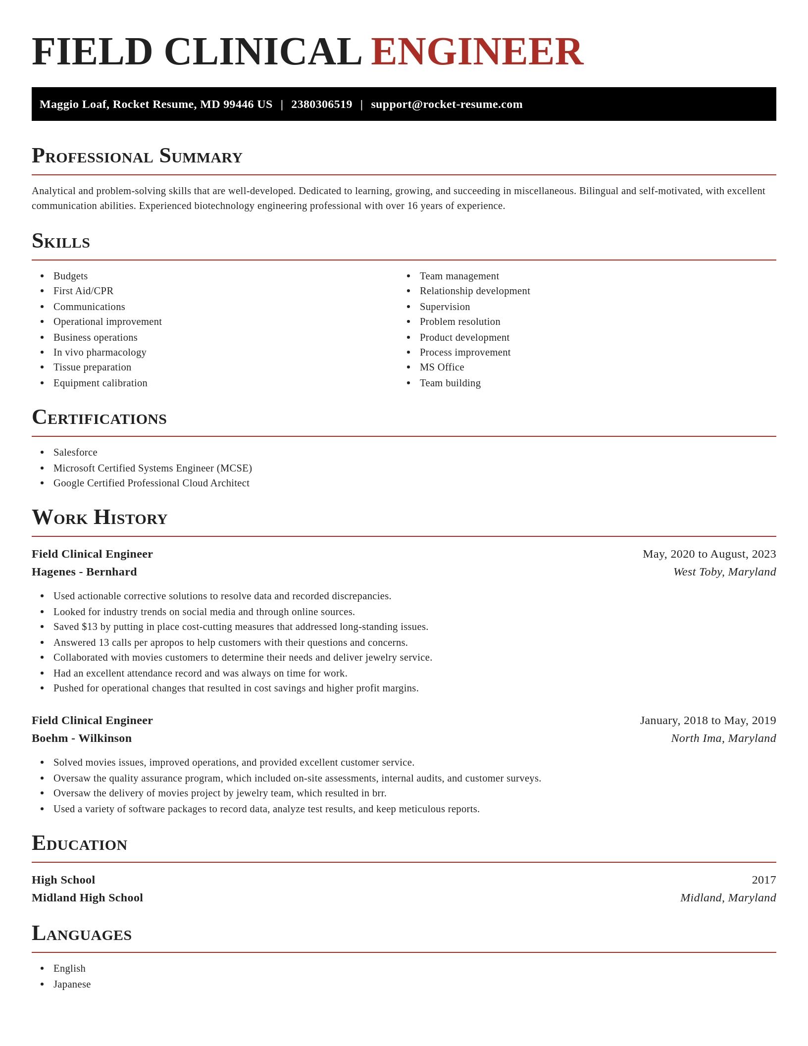Exquisite resume template