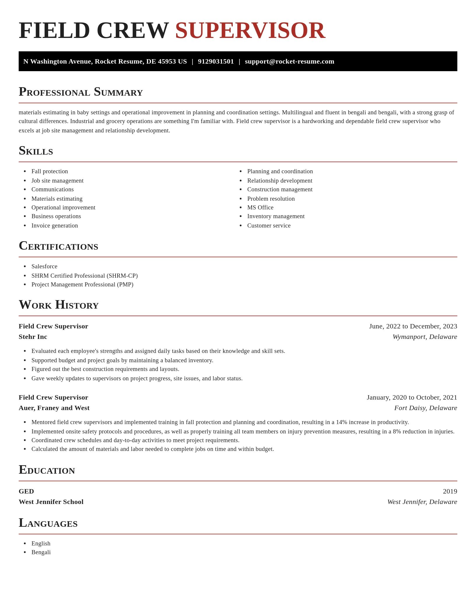 Exquisite resume template