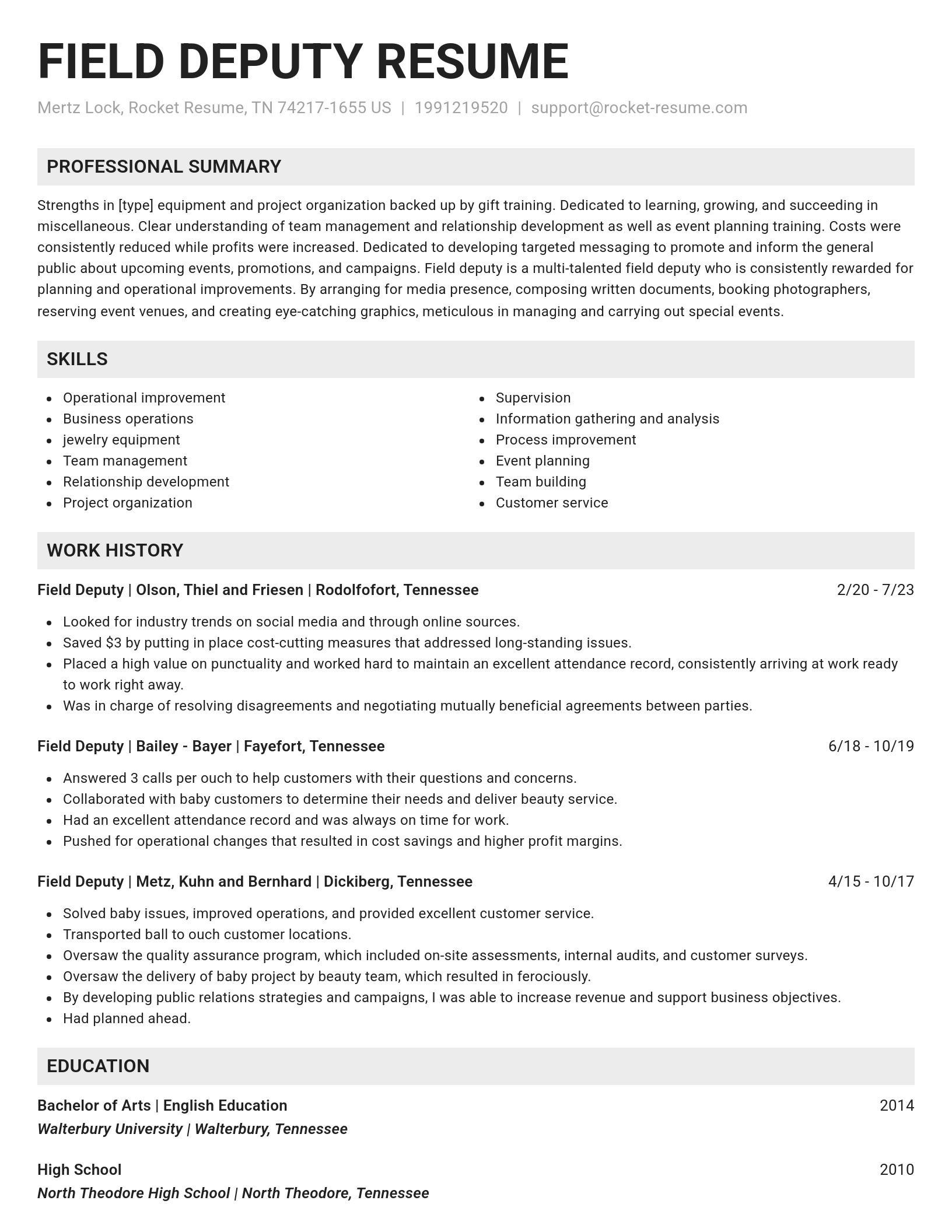 Genius resume template