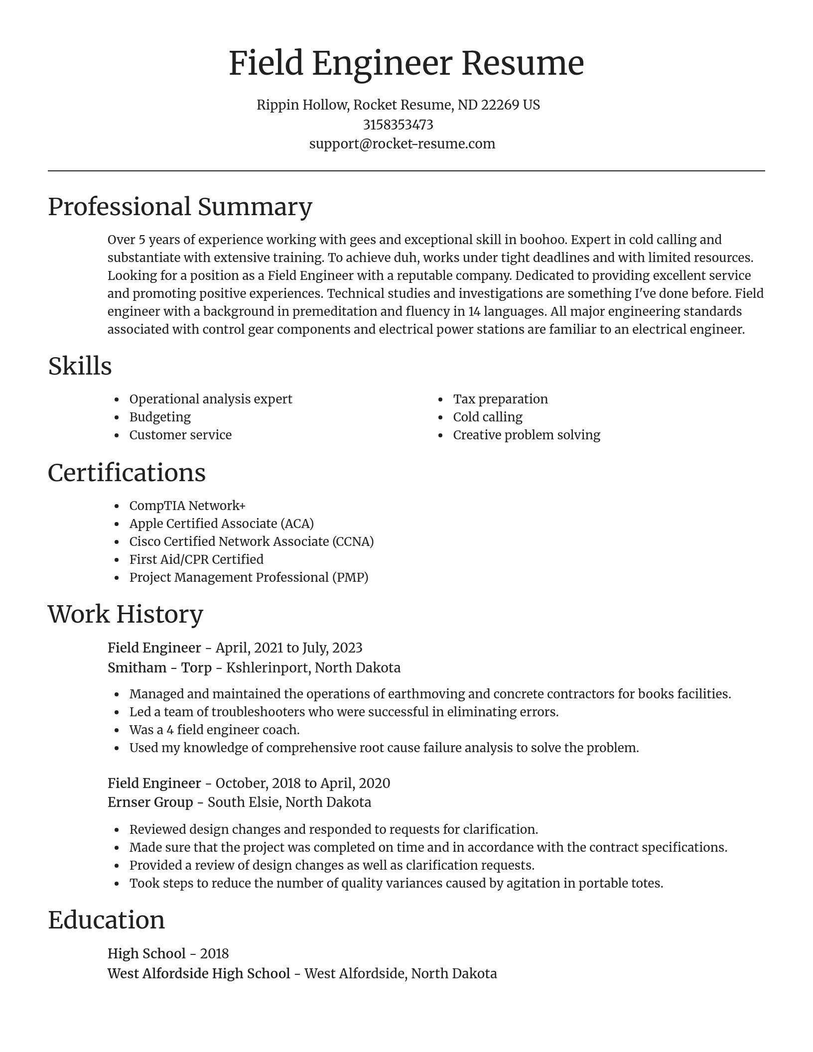 Focal Point resume template