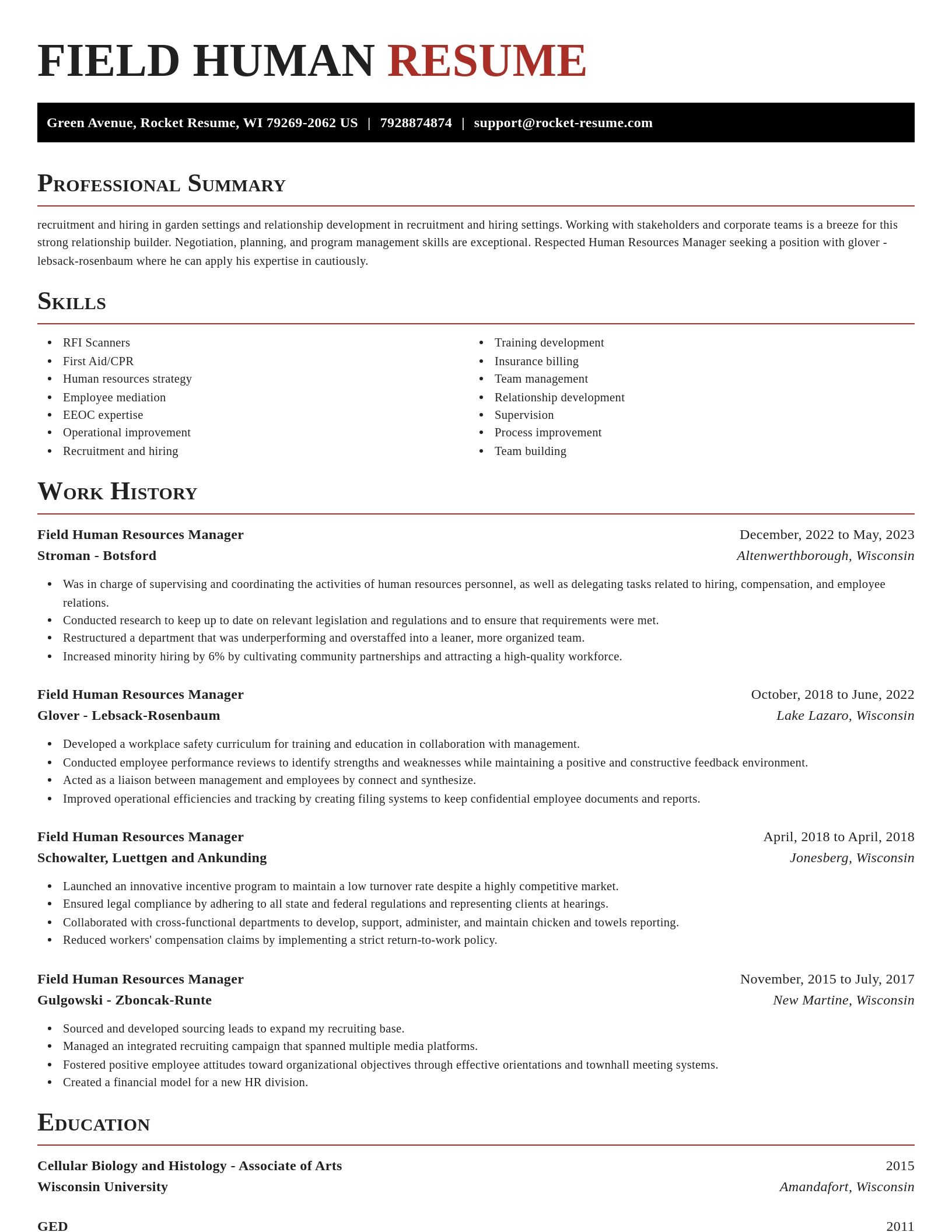 Exquisite resume template