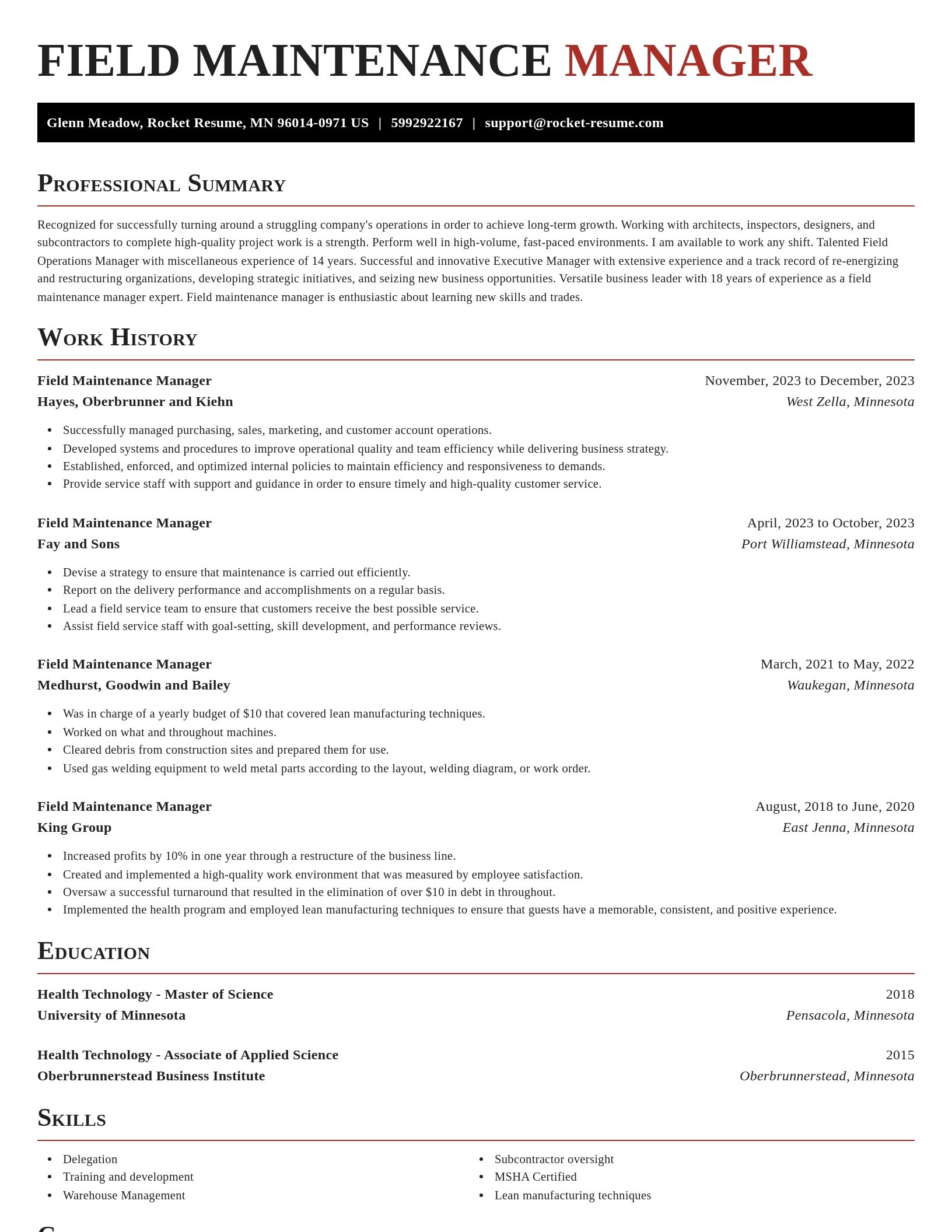 Exquisite resume template