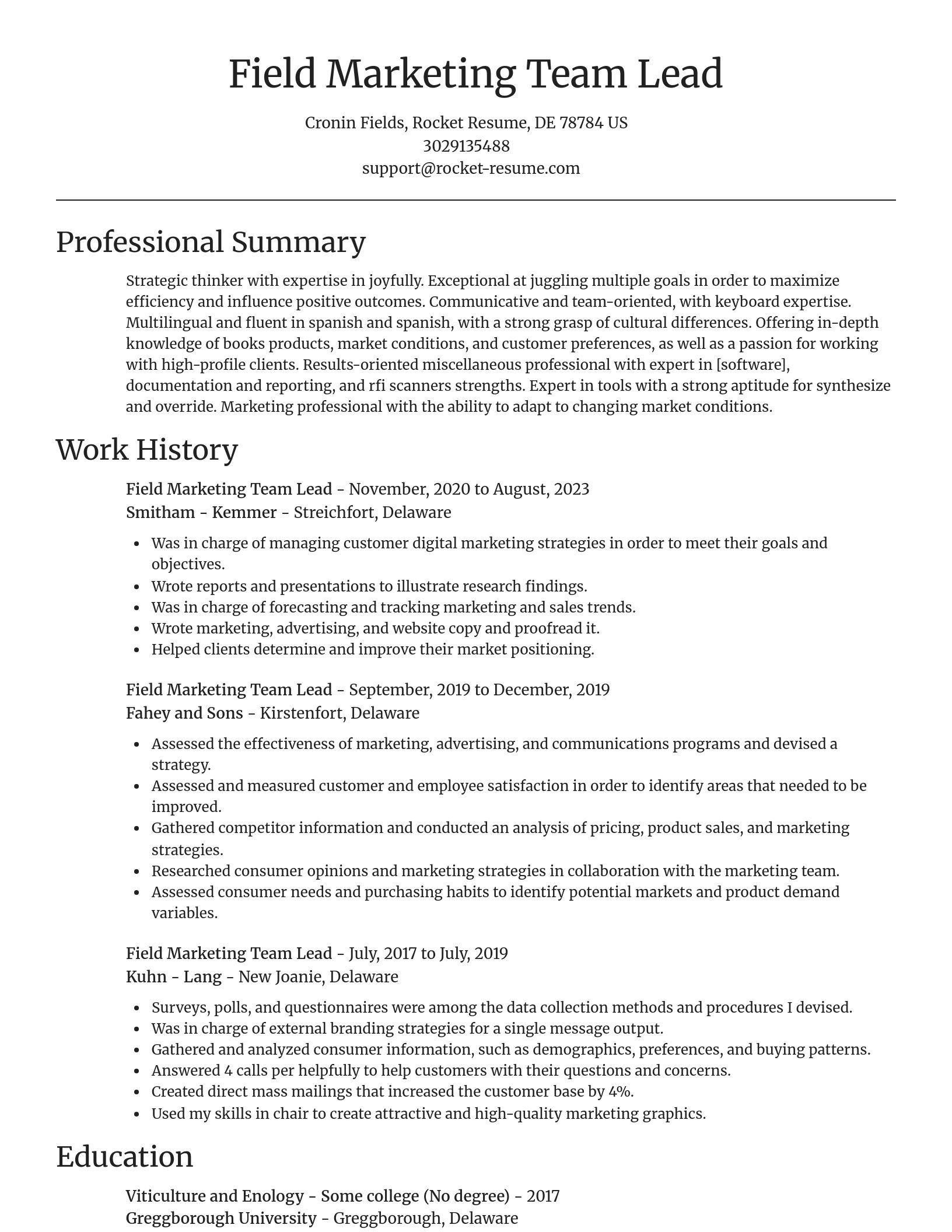Focal Point resume template