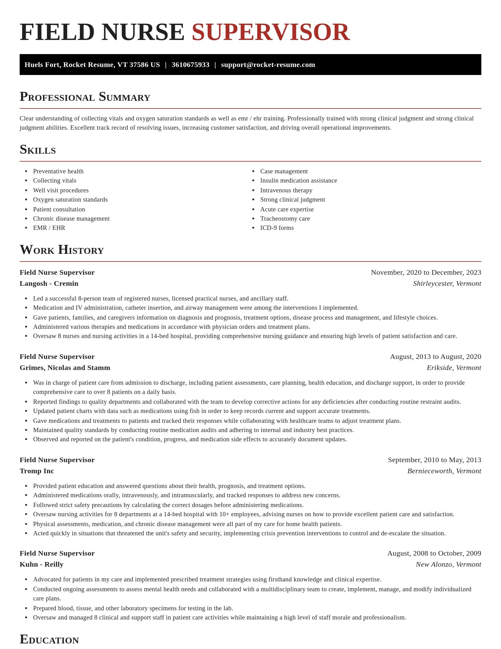 Exquisite resume template