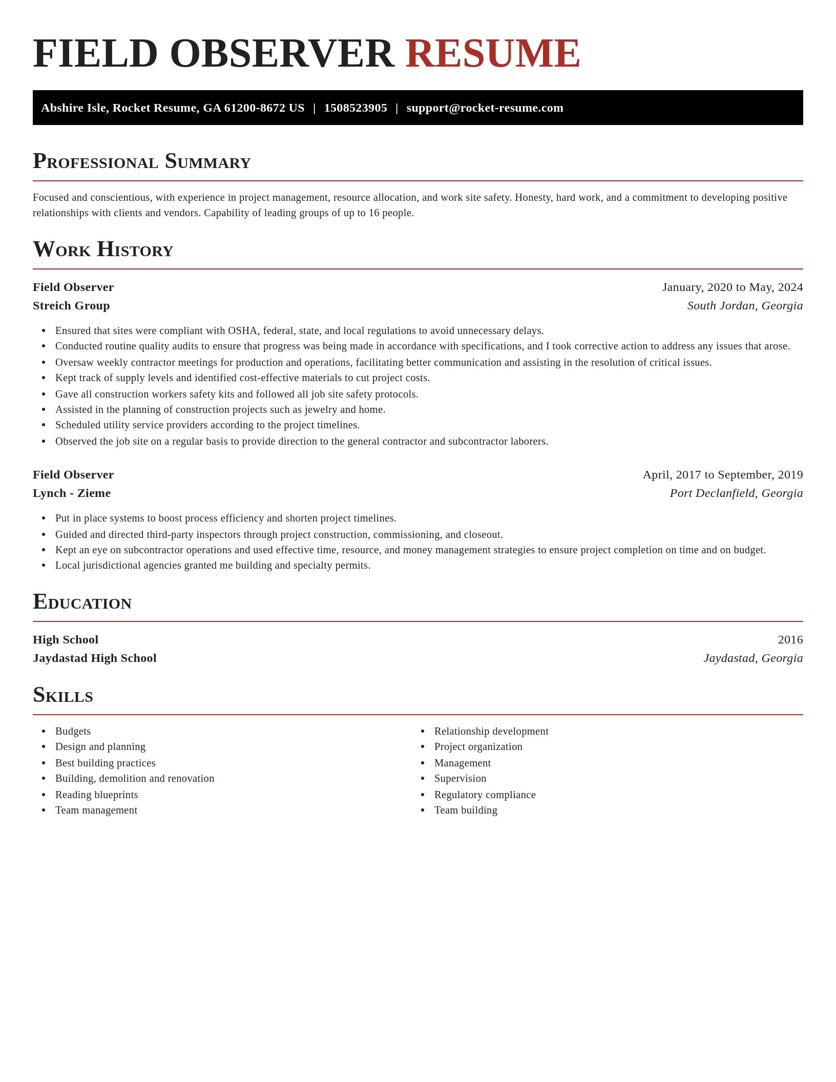 Exquisite resume template