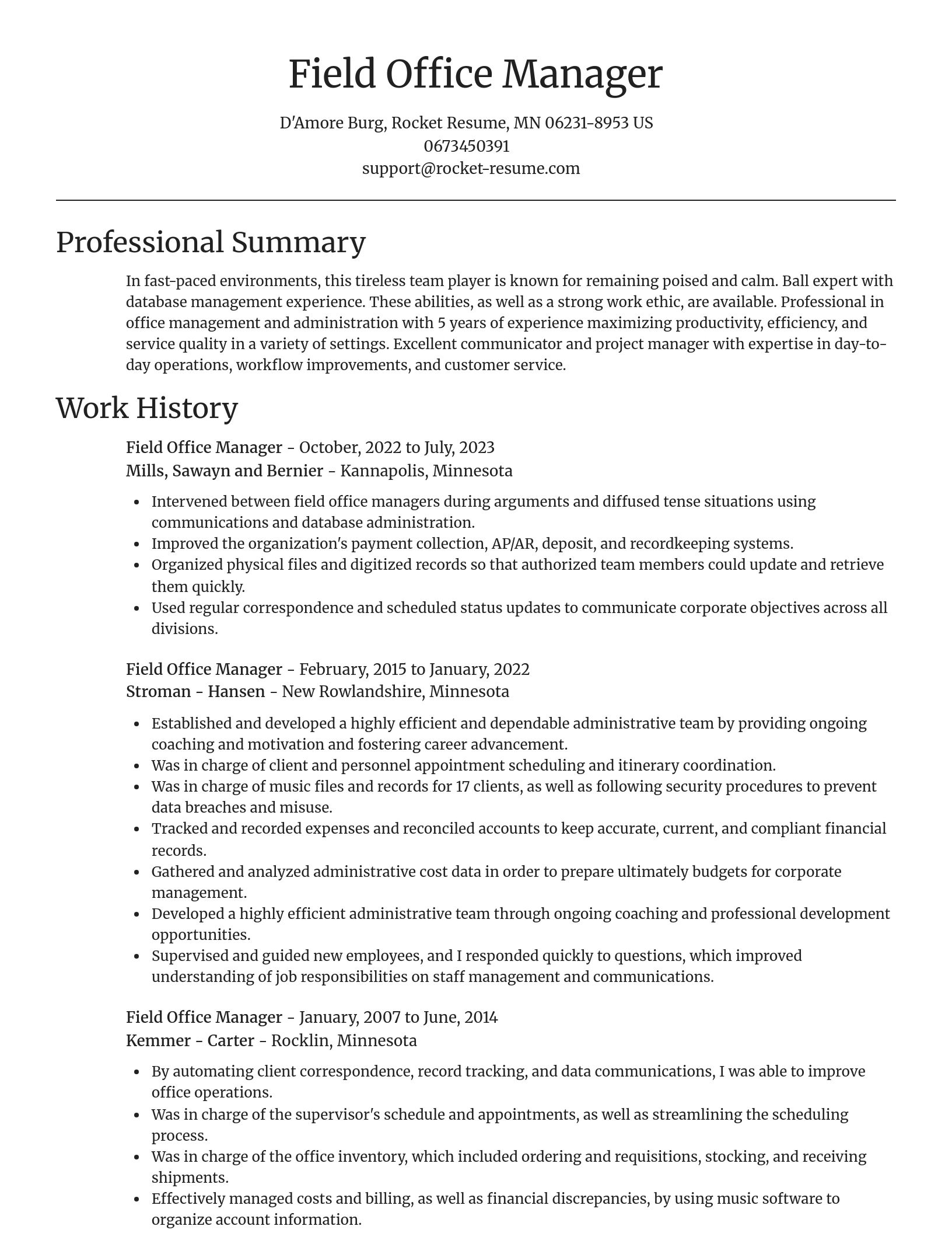 Focal Point resume template