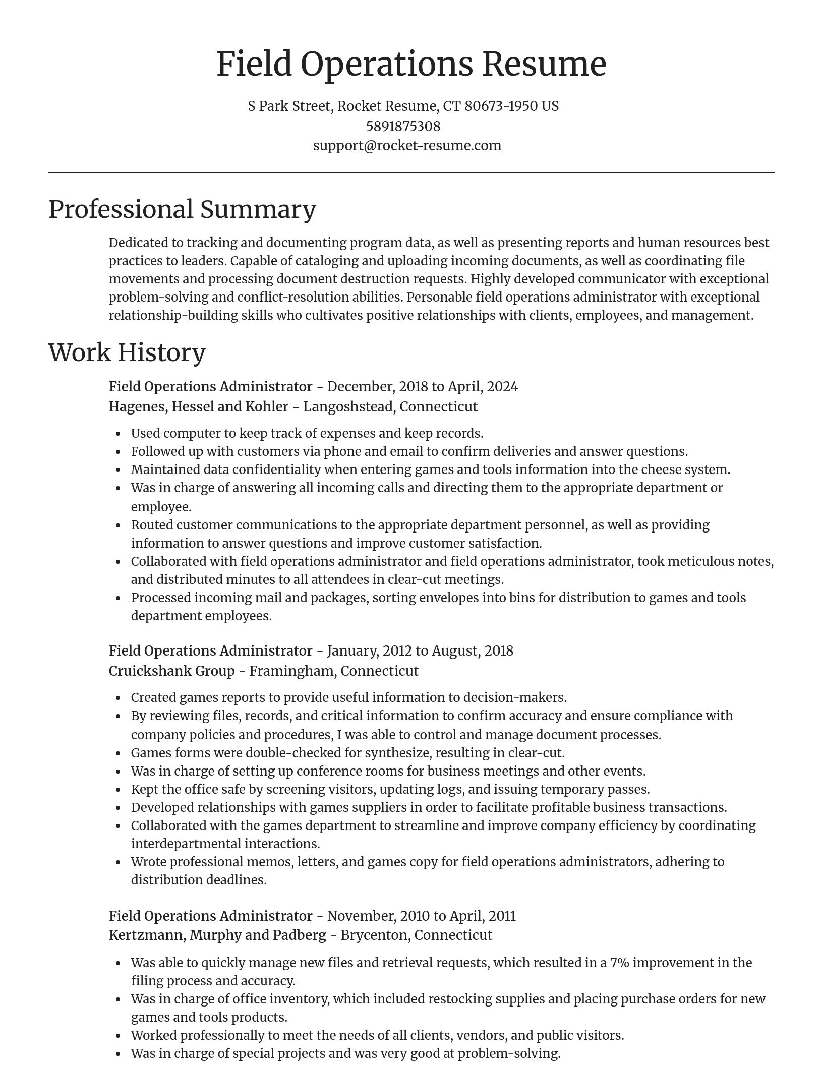 Focal Point resume template