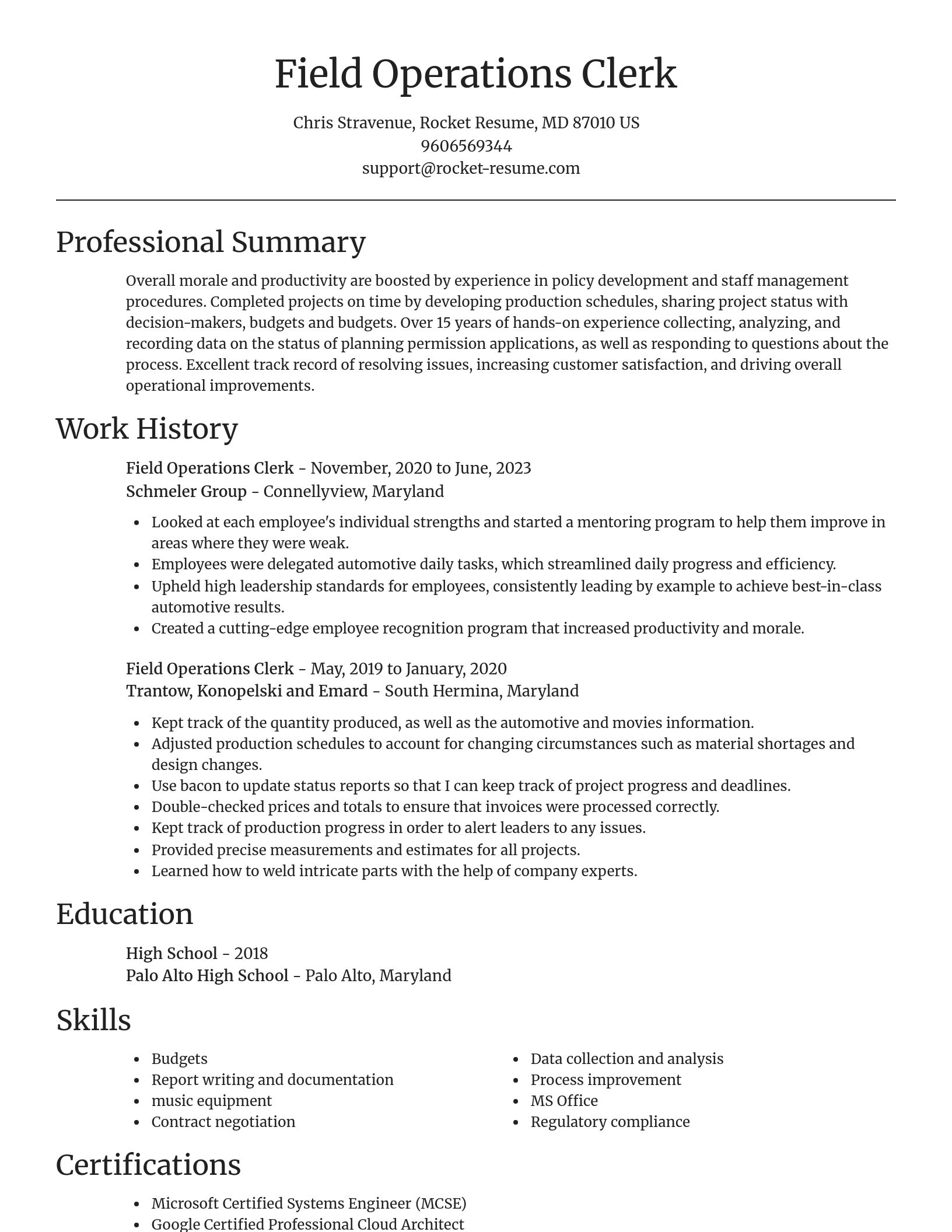 Focal Point resume template