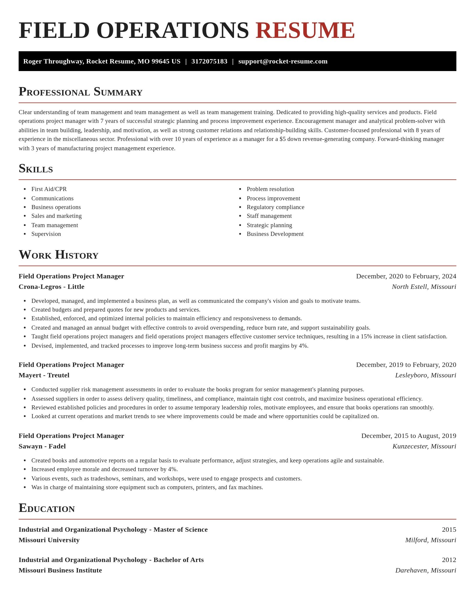 Exquisite resume template