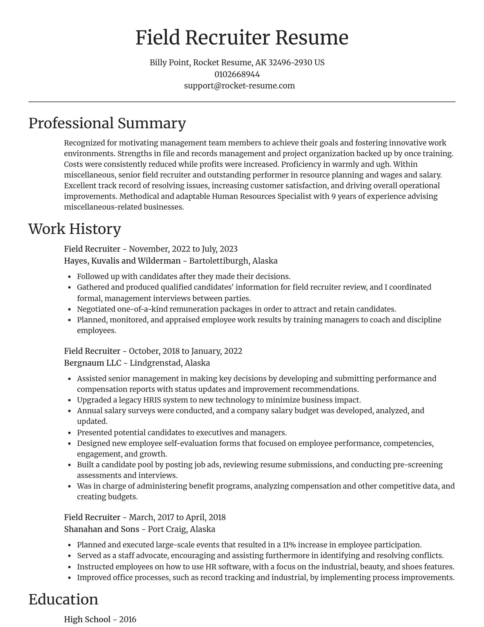 Focal Point resume template
