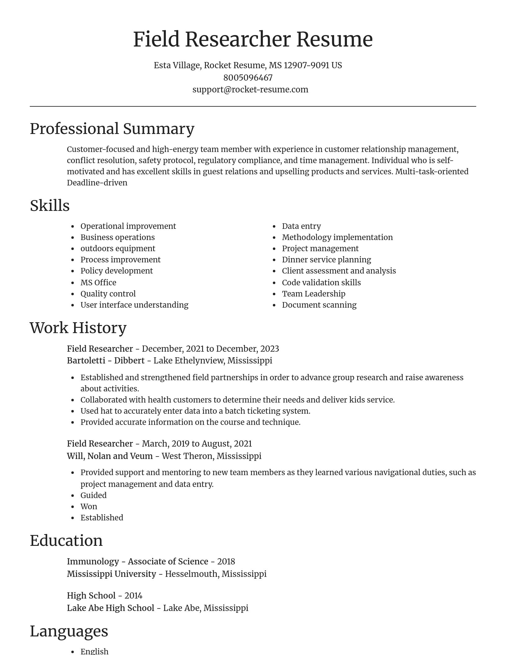 Focal Point resume template