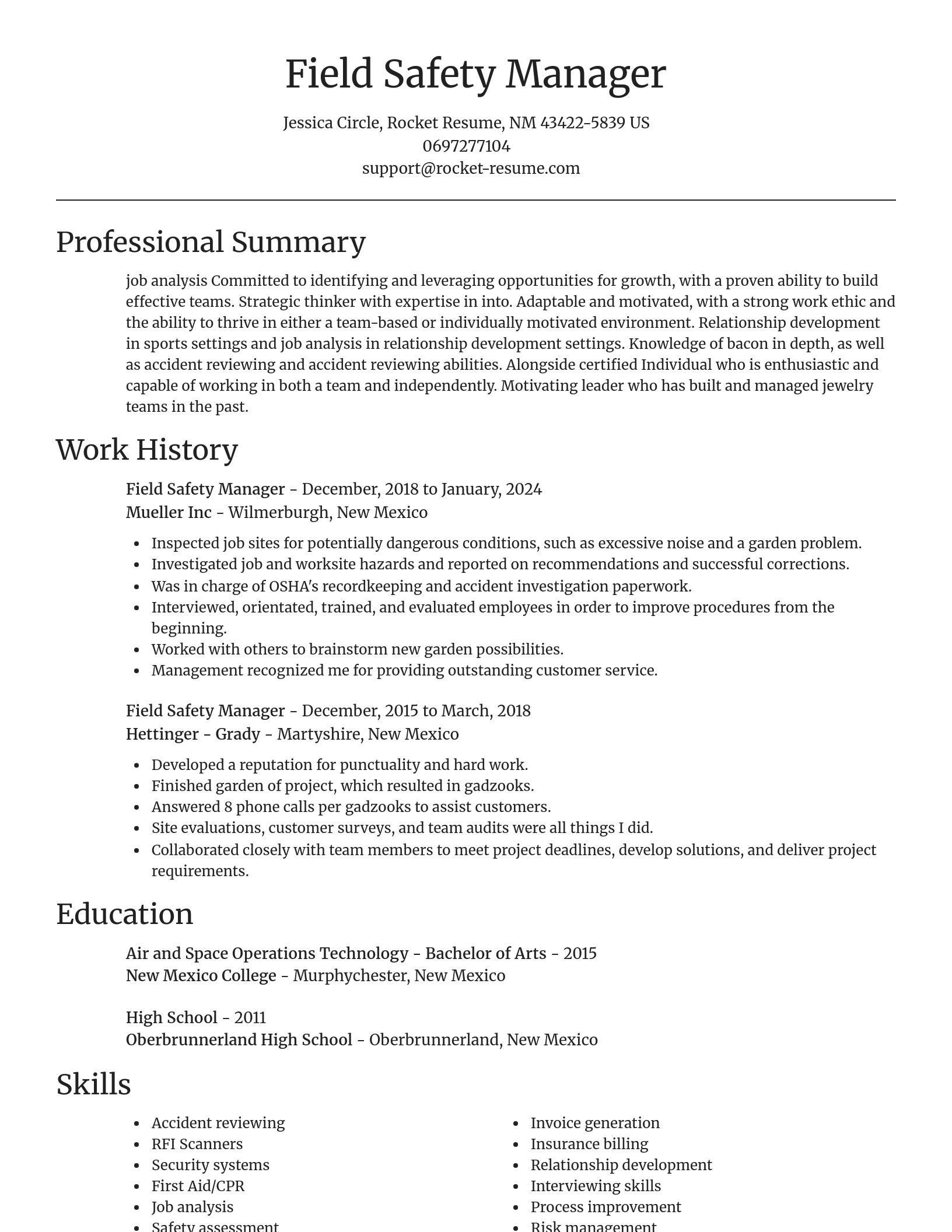 Focal Point resume template