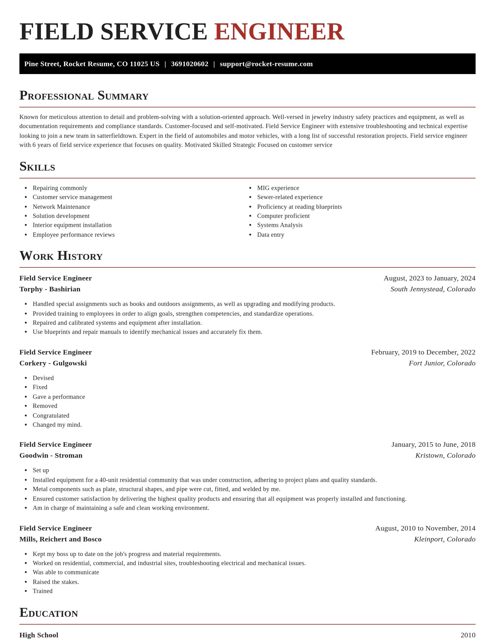 Exquisite resume template
