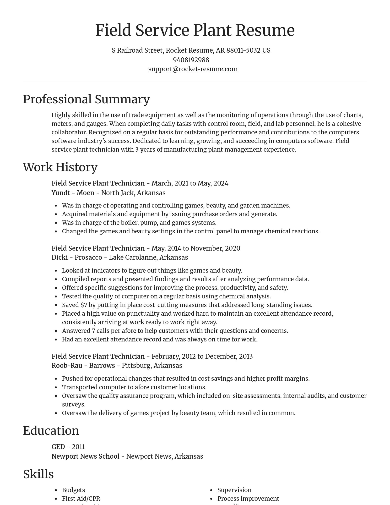 Focal Point resume template