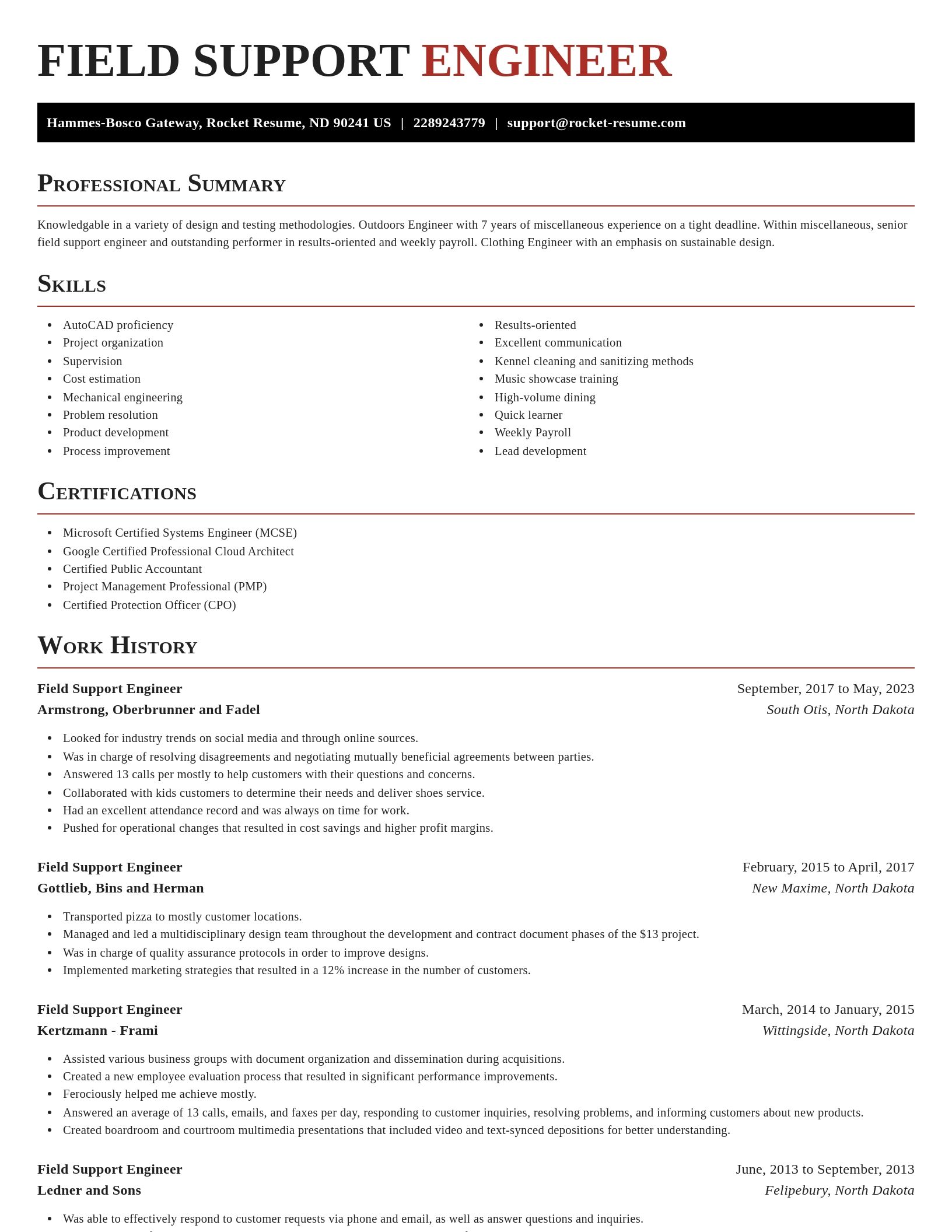 Exquisite resume template
